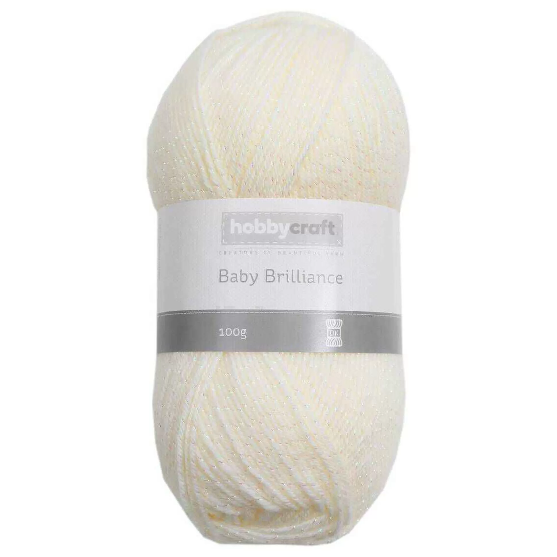 Cream Baby Brilliance Dk Yarn 100G-Hobbycraft Online