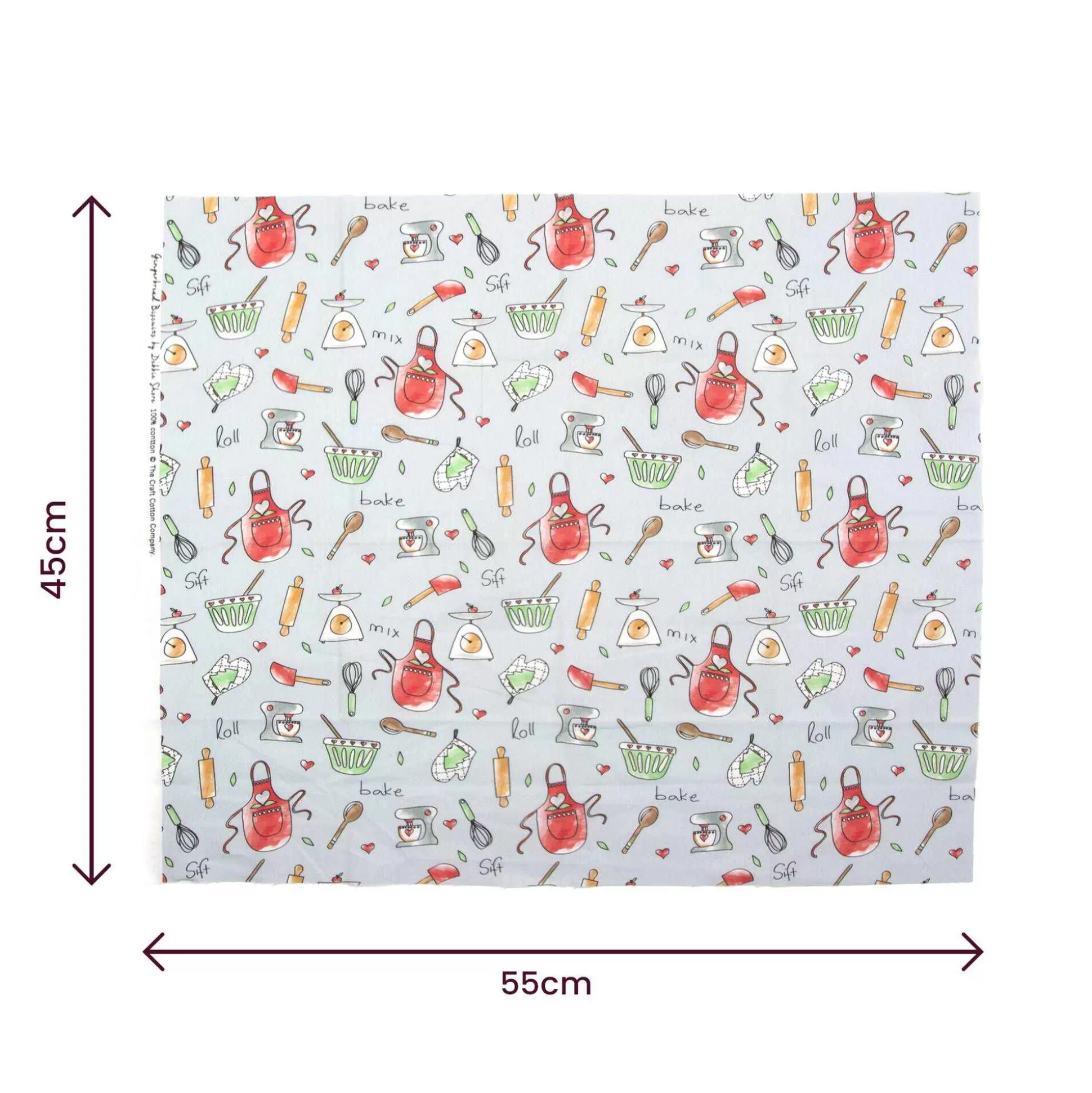 Debbie Shore Gingerbread Biscuit Cotton Fat Quarters 5 Pack-Hobbycraft Best