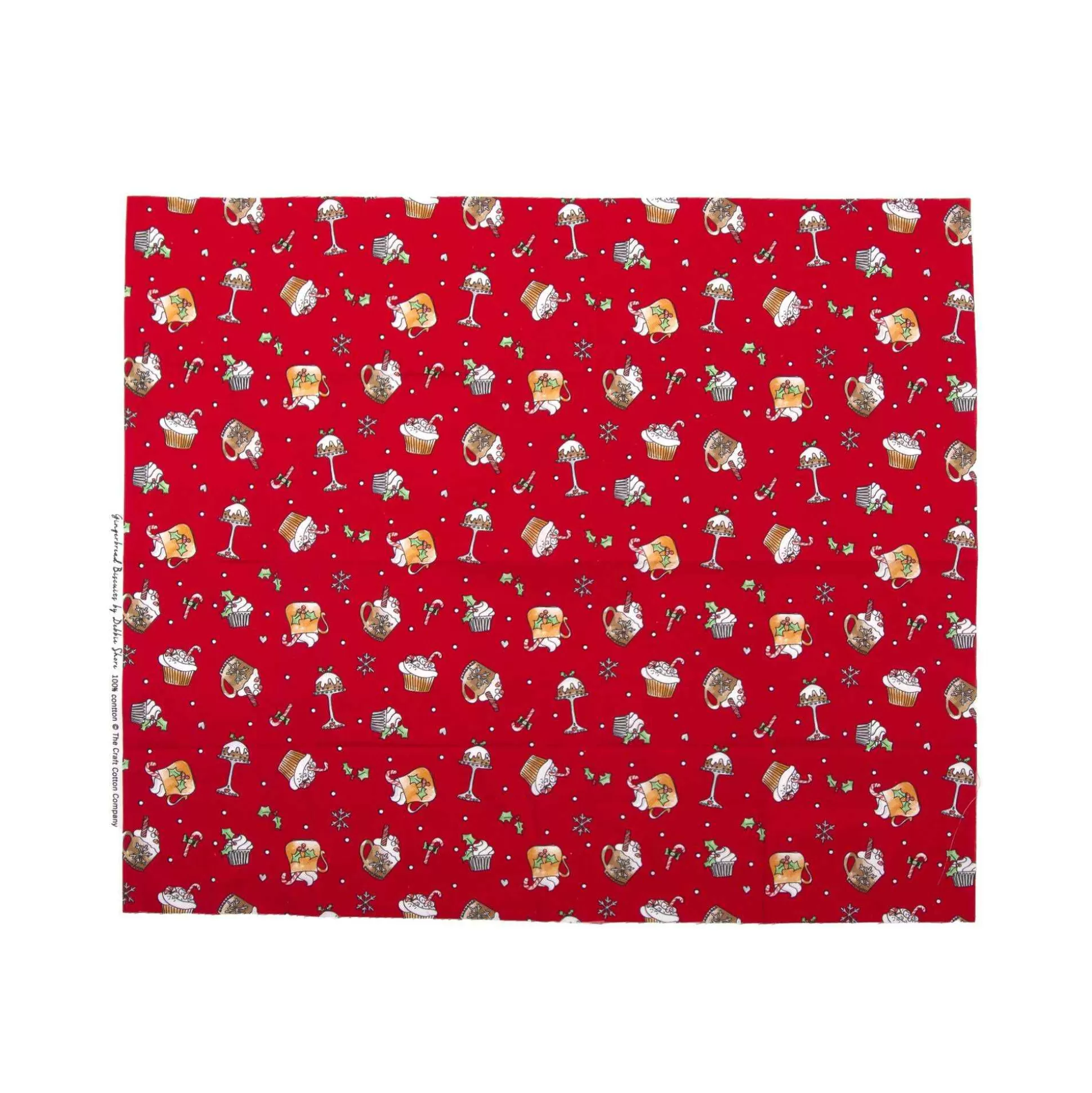 Debbie Shore Gingerbread Biscuit Cotton Fat Quarters 5 Pack-Hobbycraft Best