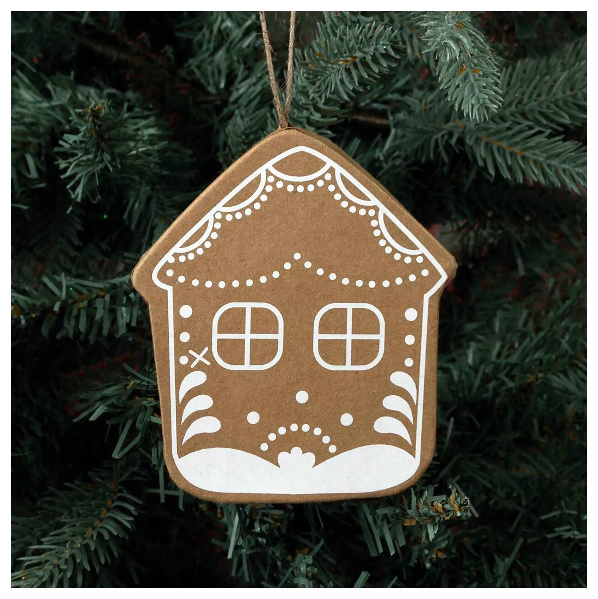 Decorated Mache Gingerbread House Decoration 10Cm-Hobbycraft Sale
