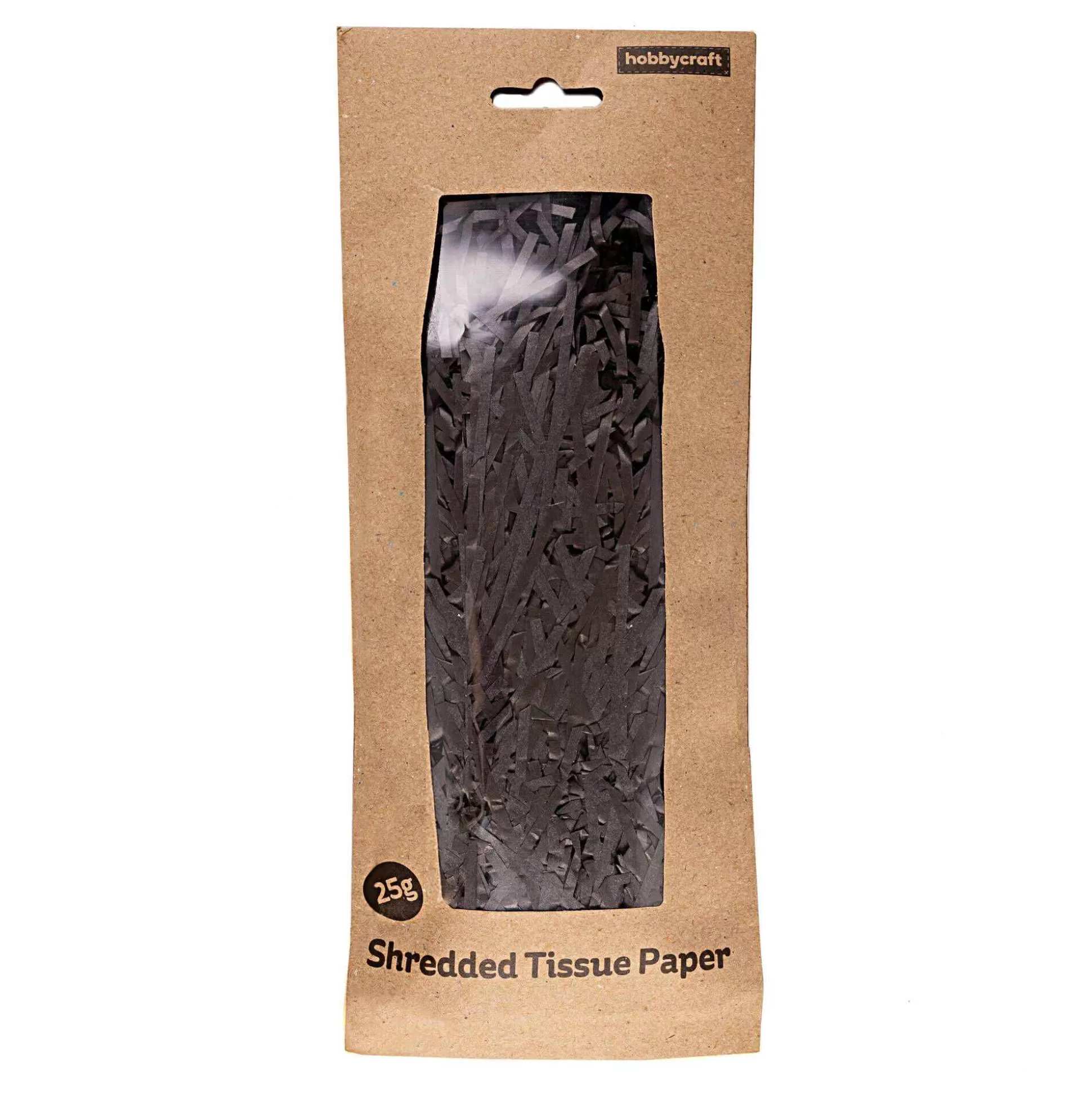 Deep Black Shredded Tissue Paper 25G-Hobbycraft Online