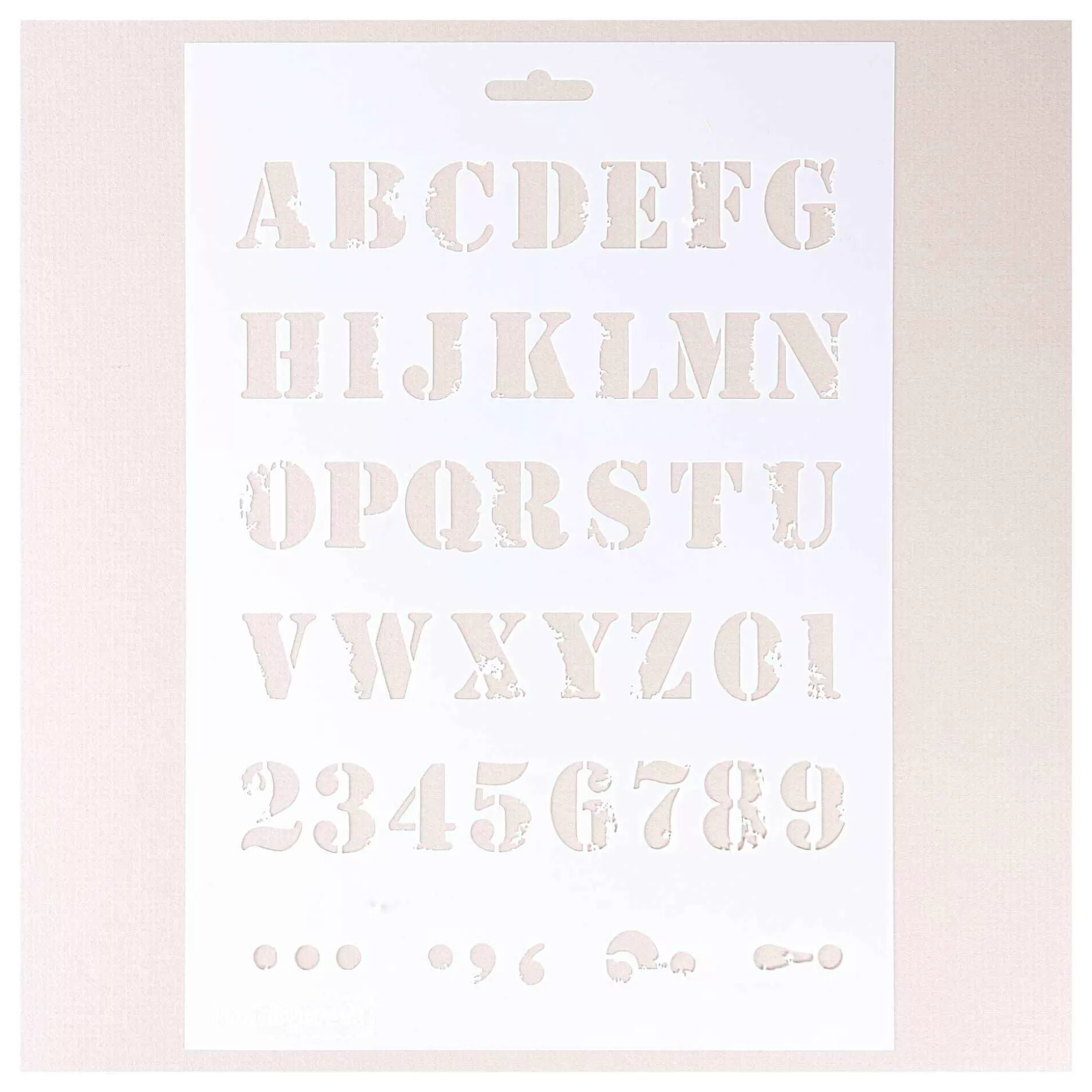 Distressed Alphabet Stencil 21Cm X 29Cm-Hobbycraft Shop