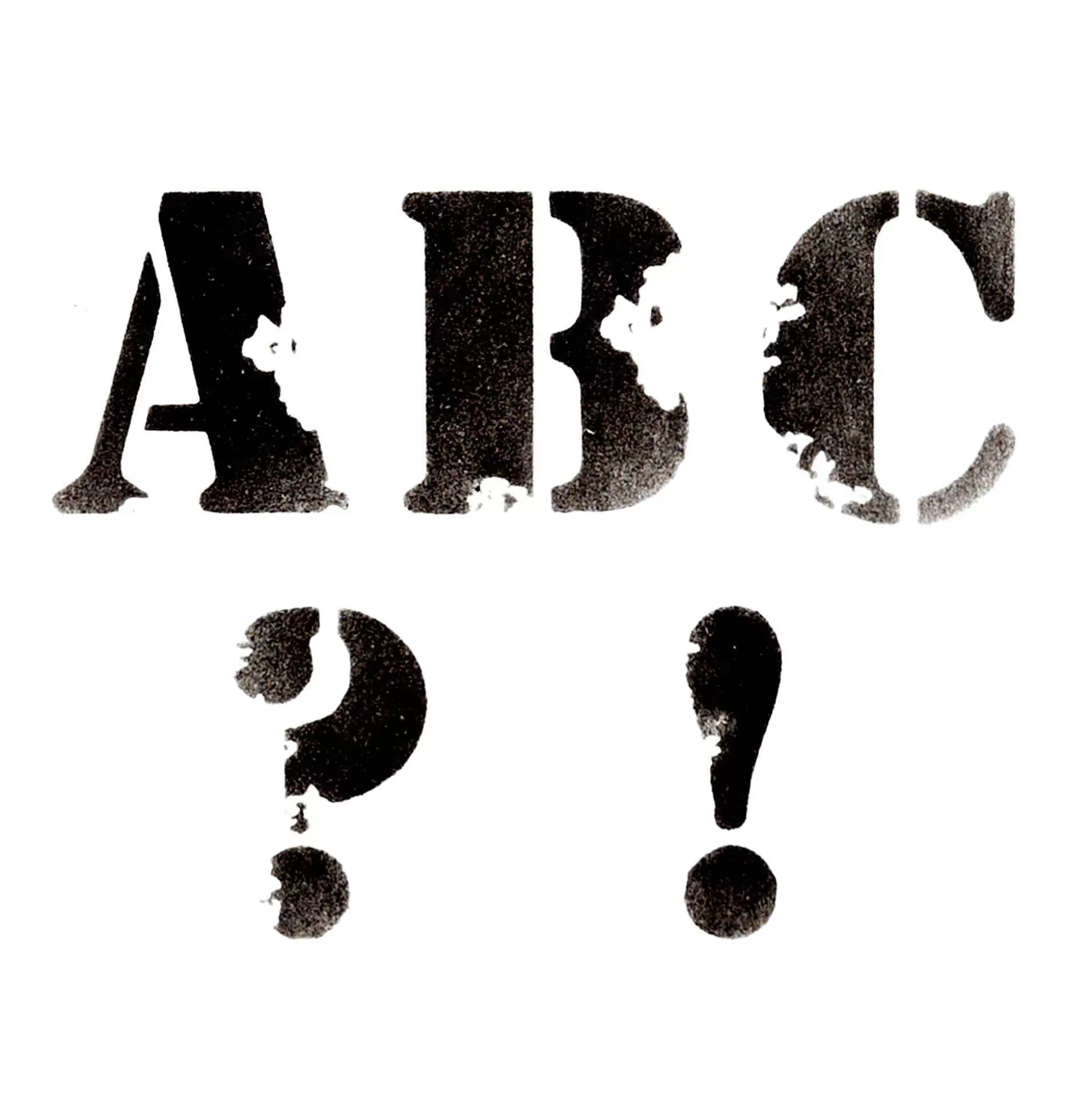 Distressed Alphabet Stencil 21Cm X 29Cm-Hobbycraft Shop