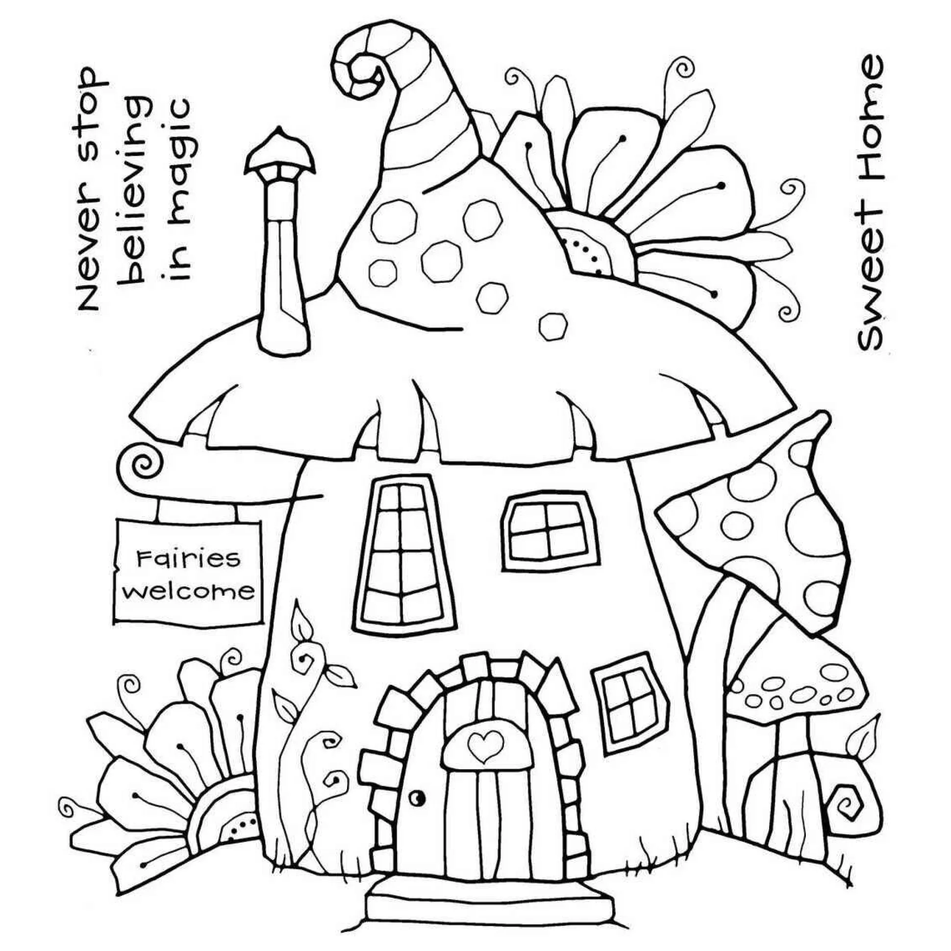 Fairy House Clear Stamp Set 3 Pack-Hobbycraft Store