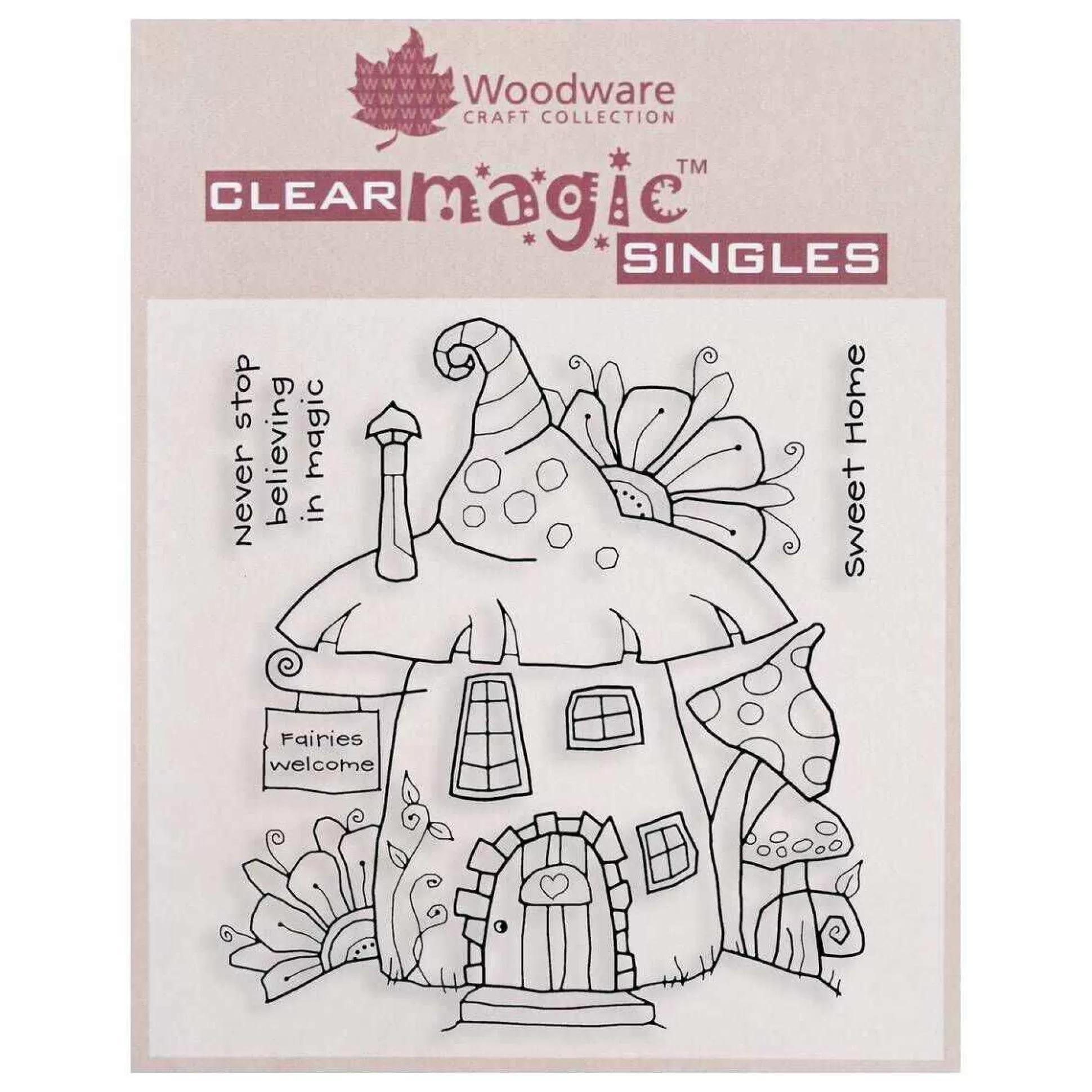 Fairy House Clear Stamp Set 3 Pack-Hobbycraft Store