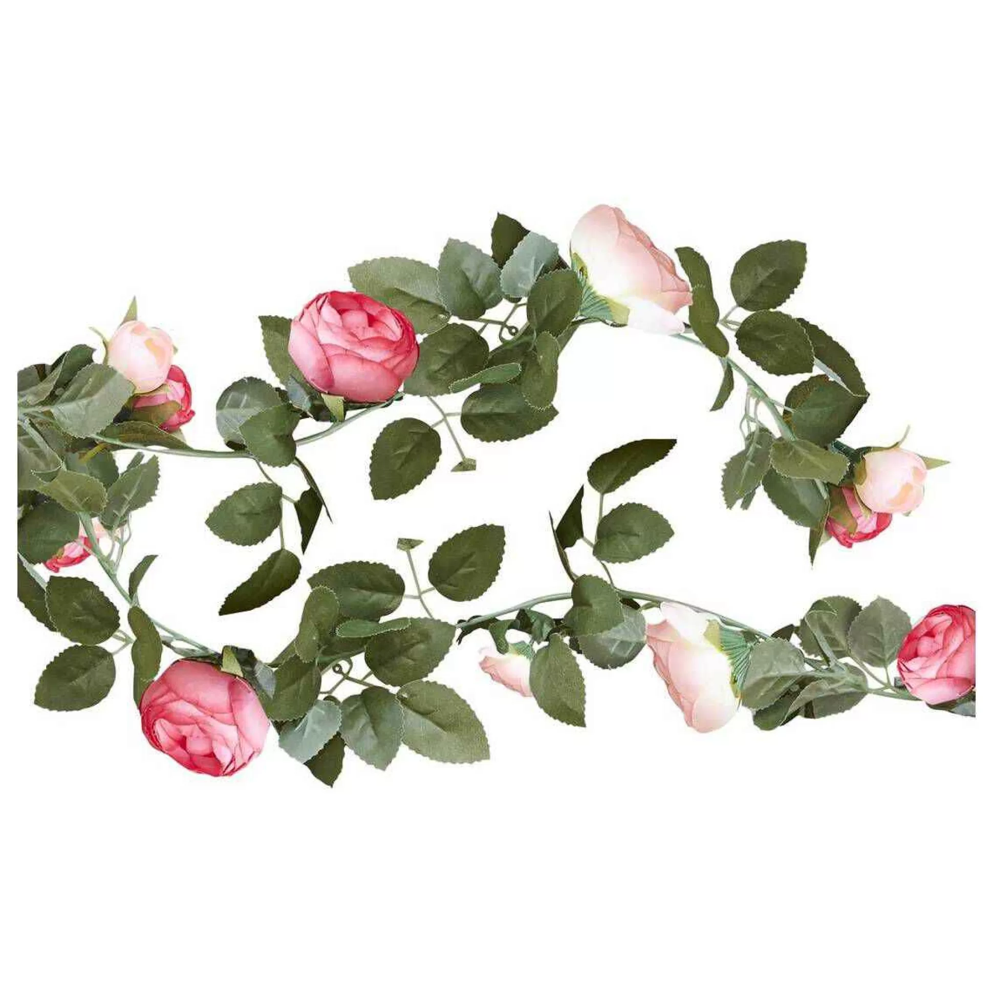 Ginger Ray Pink Floral Garland 1.9M-Hobbycraft Discount