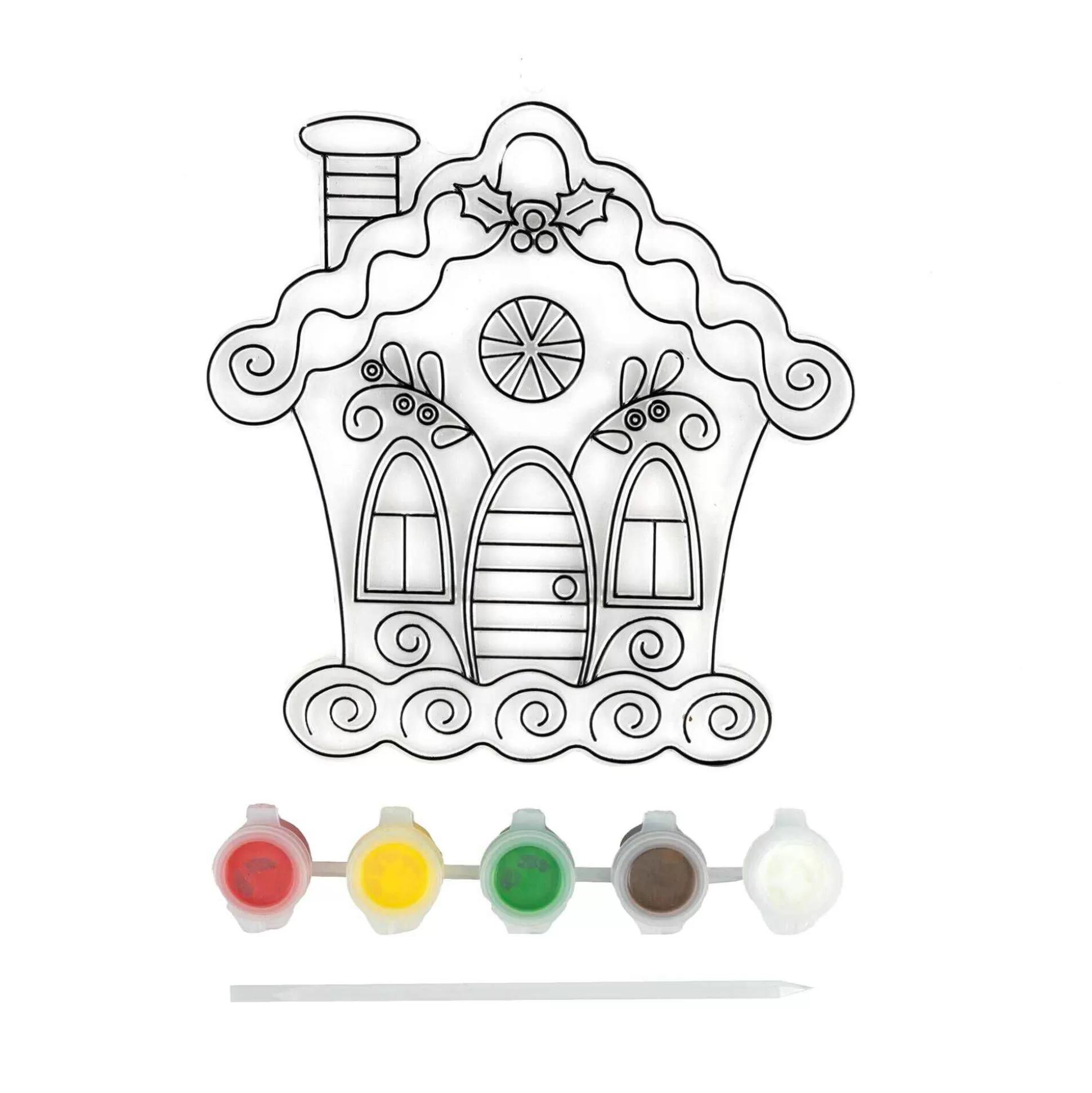 Gingerbread House Plastic Suncatcher-Hobbycraft Discount