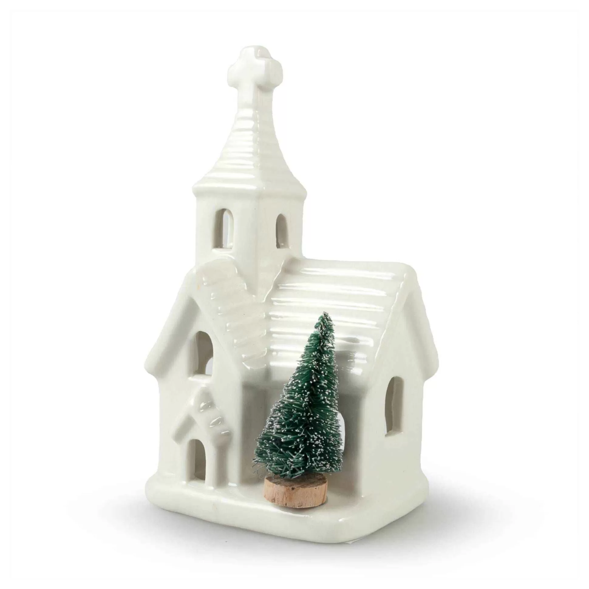 Glazed Ceramic Church 15.5Cm-Hobbycraft Flash Sale