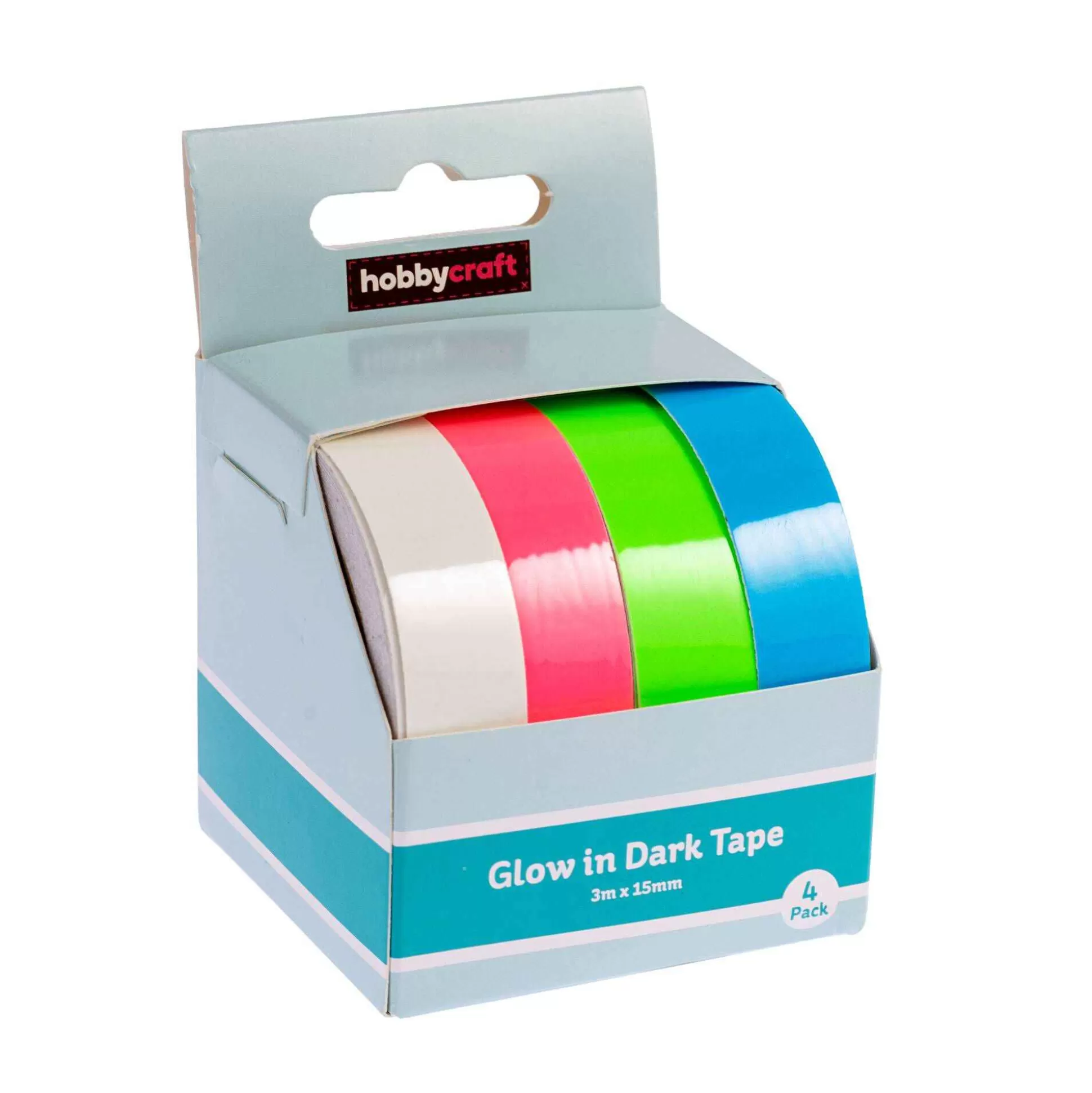 Glow In The Dark Tape 15Mm X 3M 4 Pack-Hobbycraft Clearance