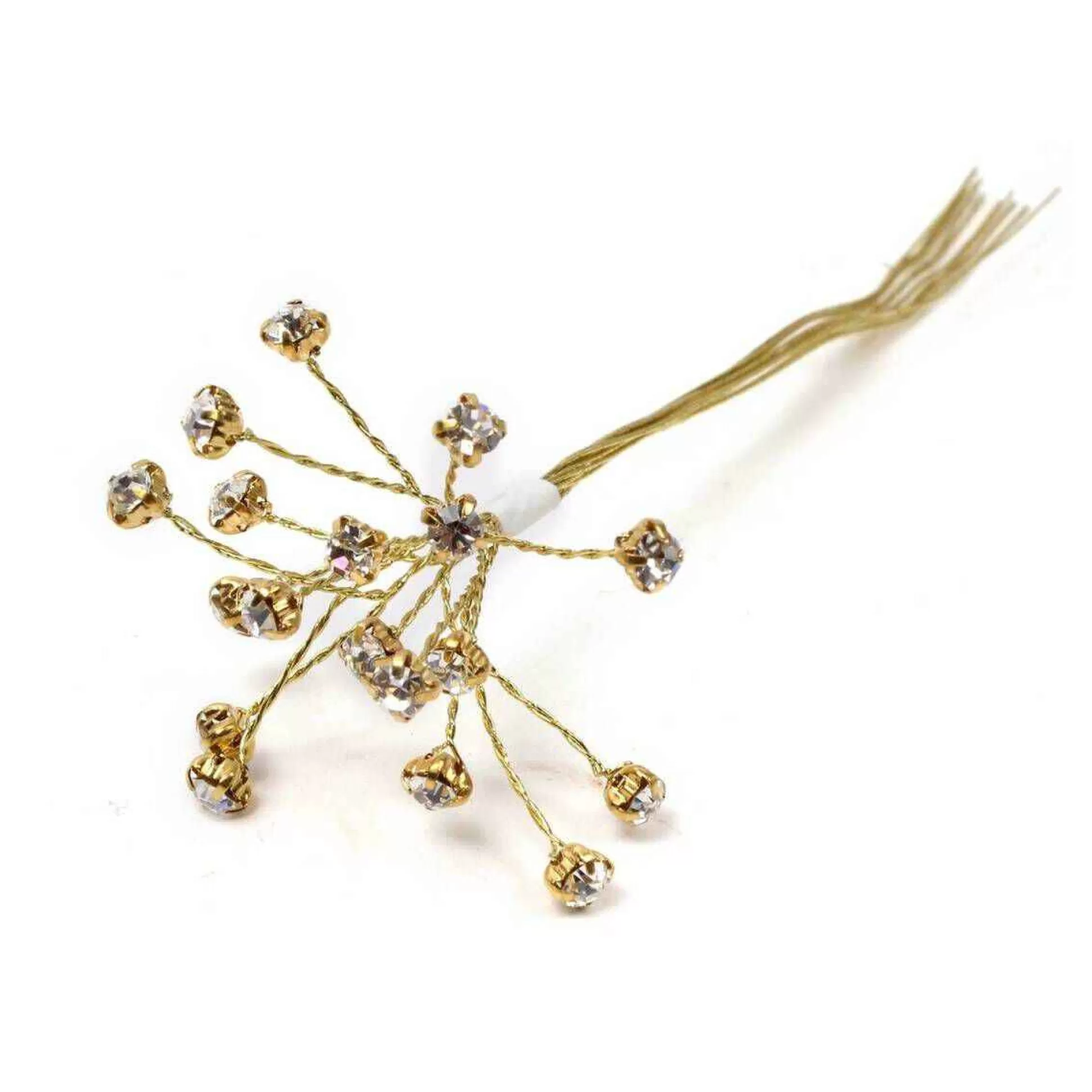 Gold Diamante Branches 12 Pieces-Hobbycraft Online