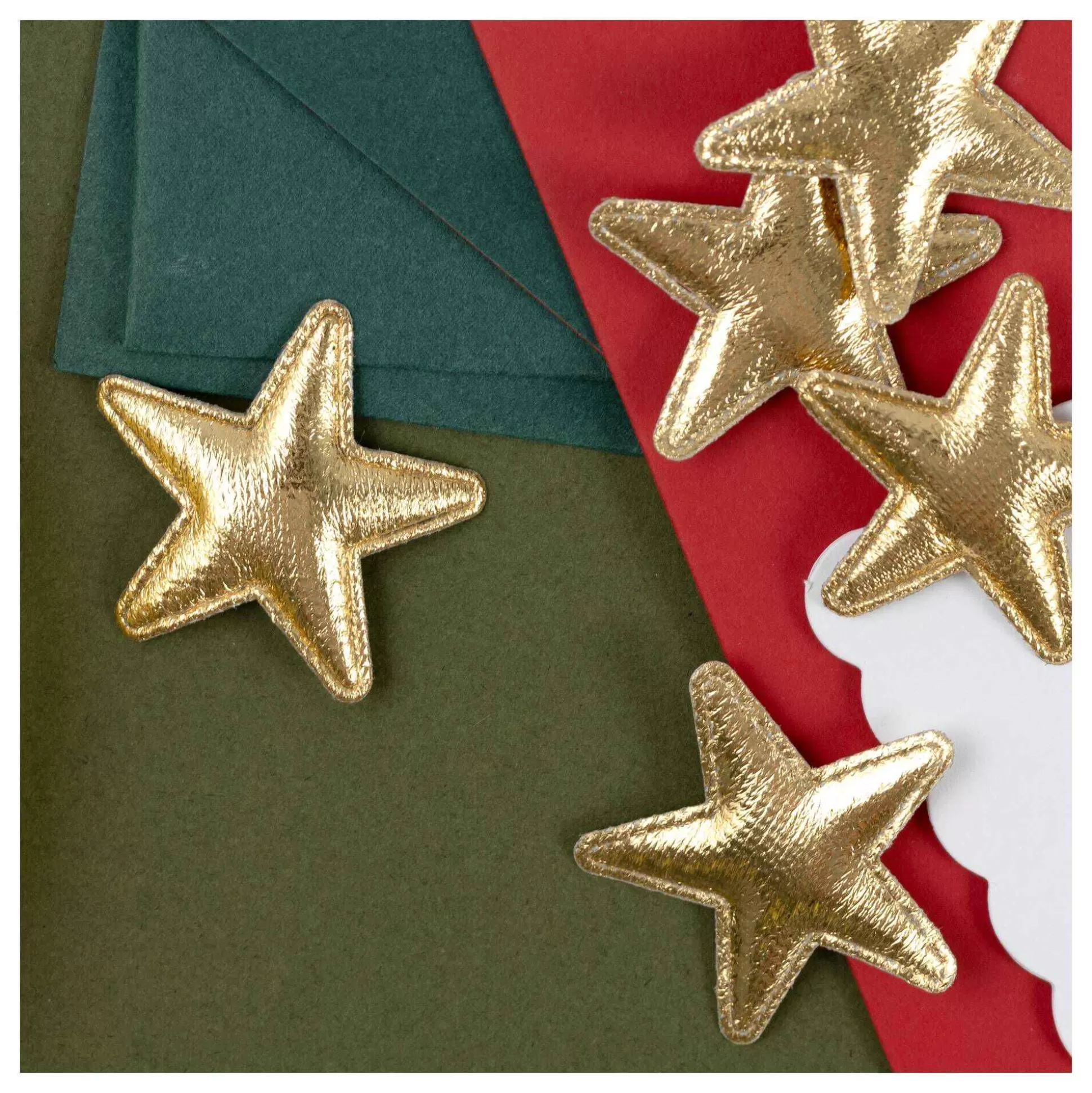 Gold Star Puffy Embellishments 4Cm 7 Pack-Hobbycraft Discount