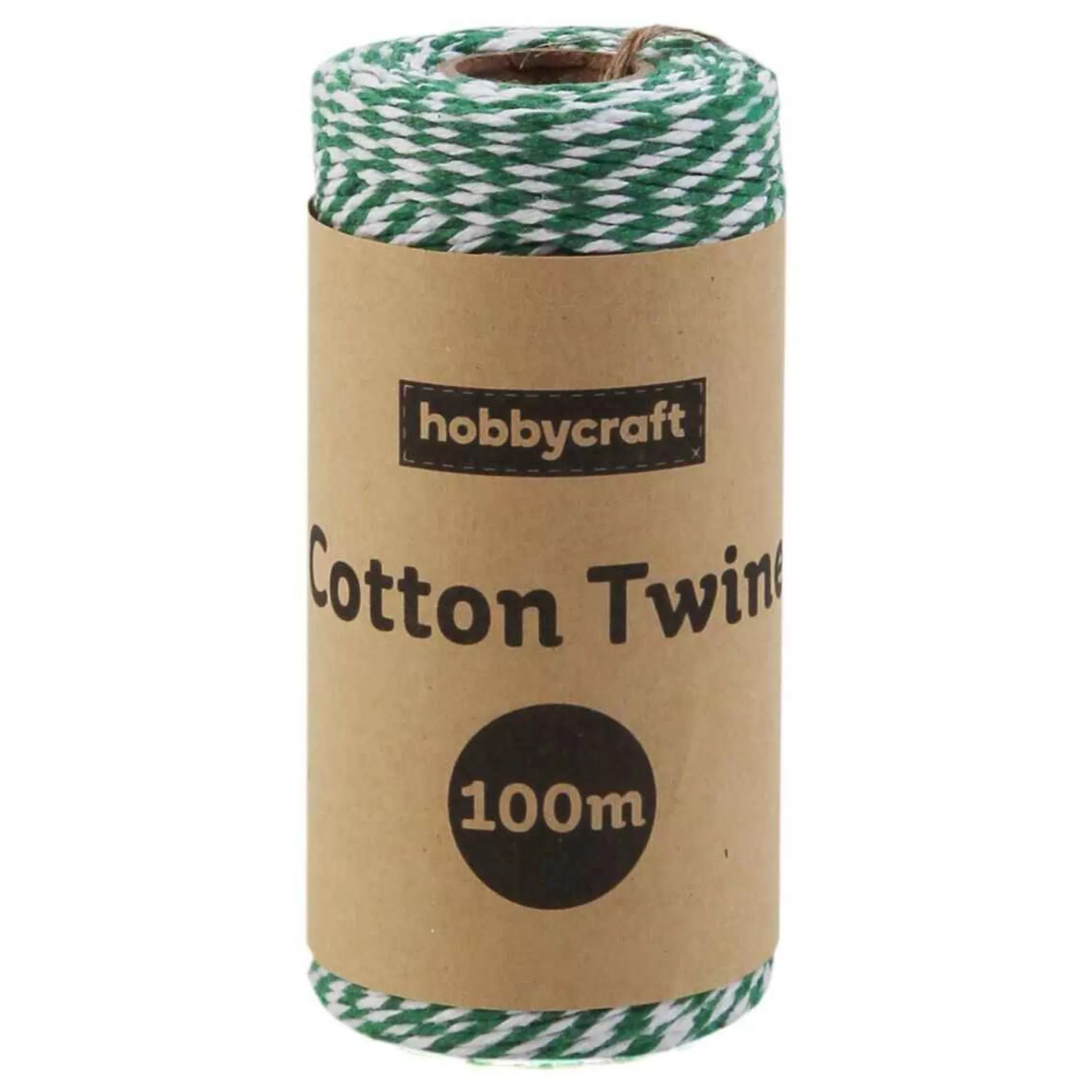 Green And White Cotton Twine 100M-Hobbycraft Store