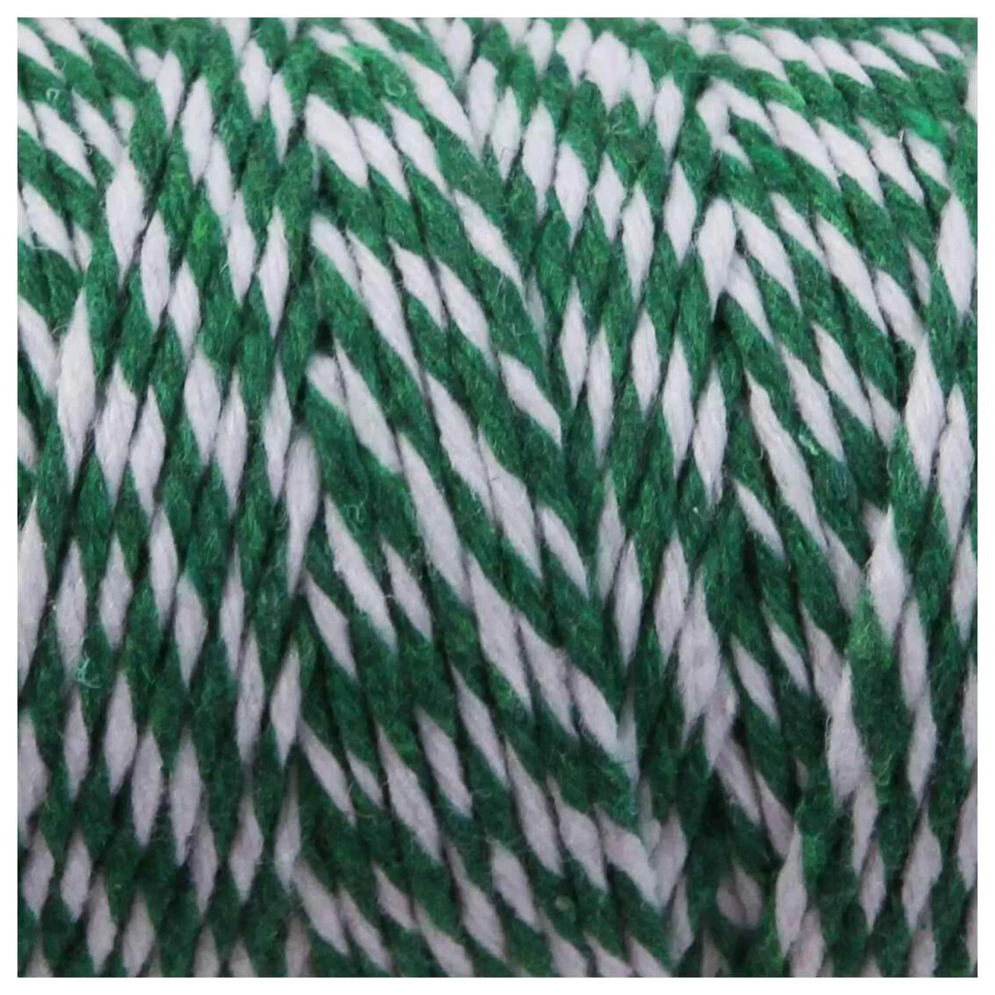 Green And White Cotton Twine 100M-Hobbycraft Store