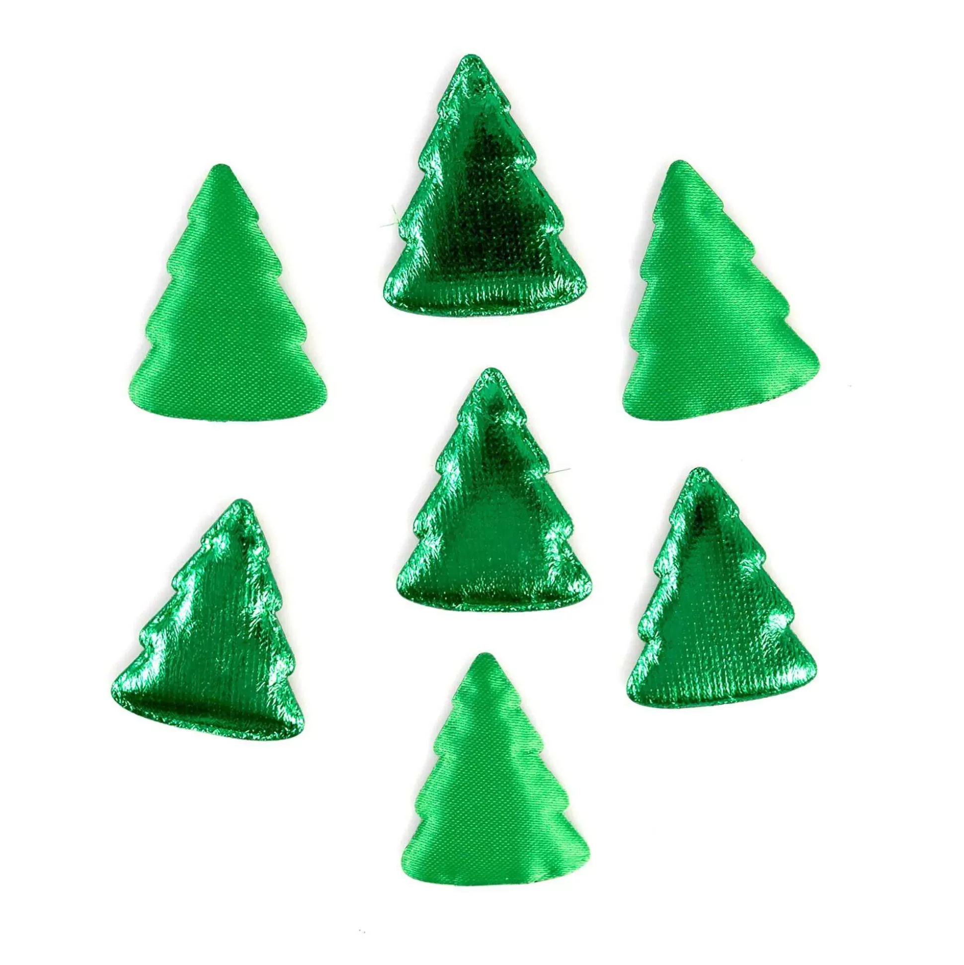 Green Christmas Tree Puffy Embellishments 5Cm 7 Pack-Hobbycraft Cheap