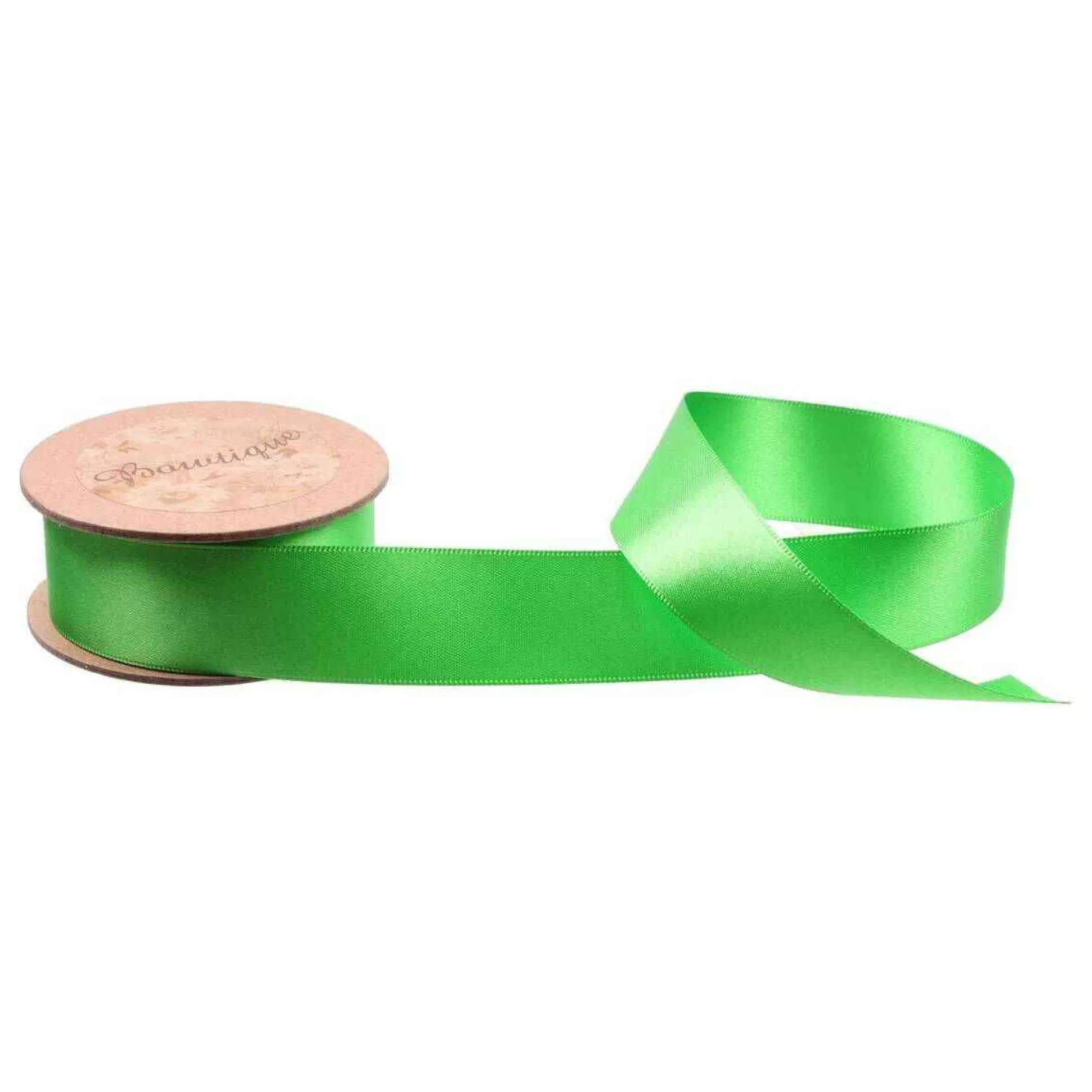 Green Double-Faced Satin Ribbon 24Mm X 5M-Hobbycraft Outlet