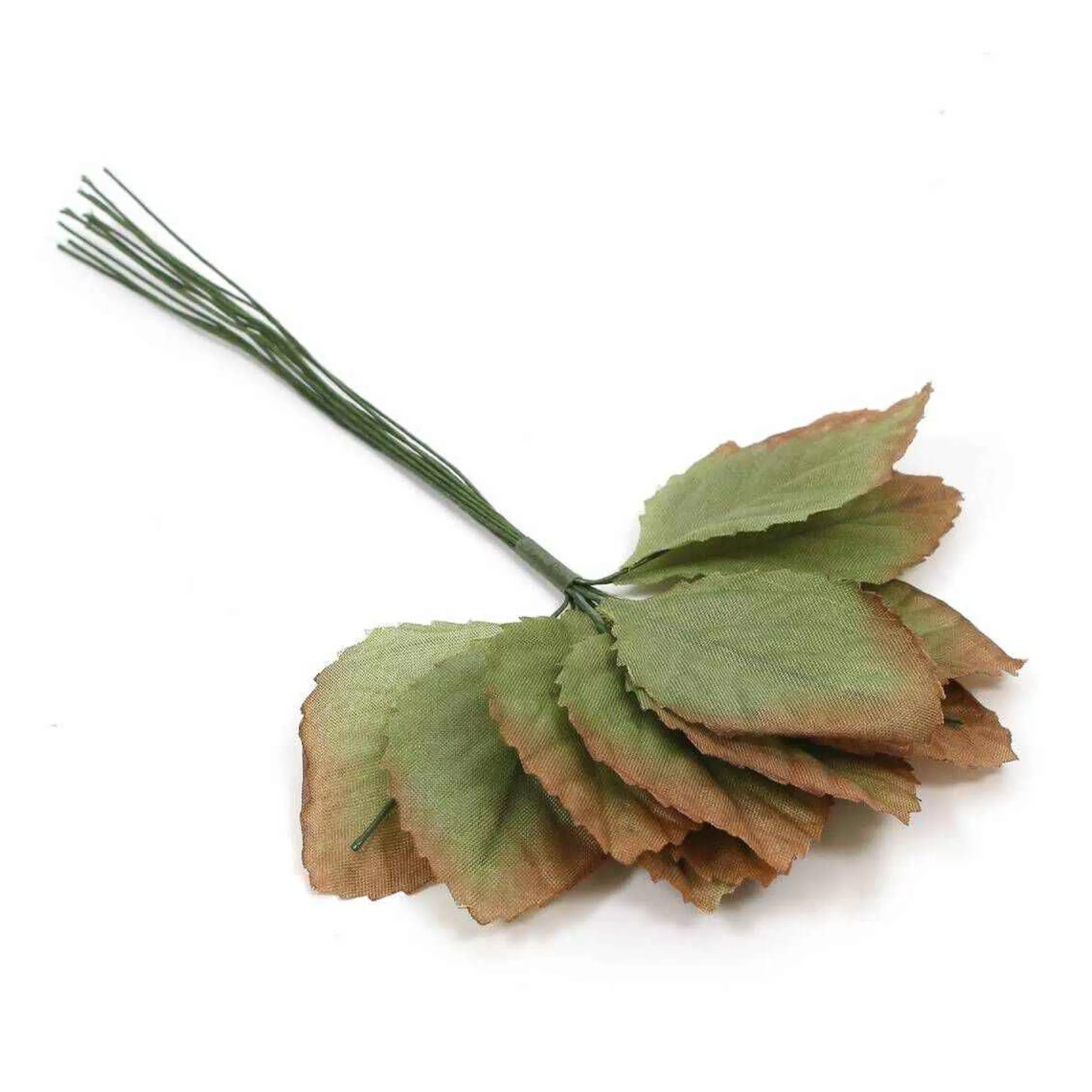 Green Wired Rose Leaves 12 Pack-Hobbycraft Cheap