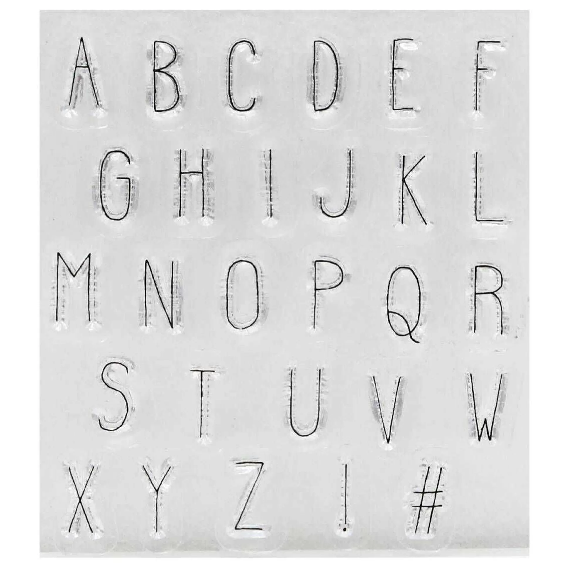 Hand Block Font Alphabet Stamps 28 Pack-Hobbycraft Fashion