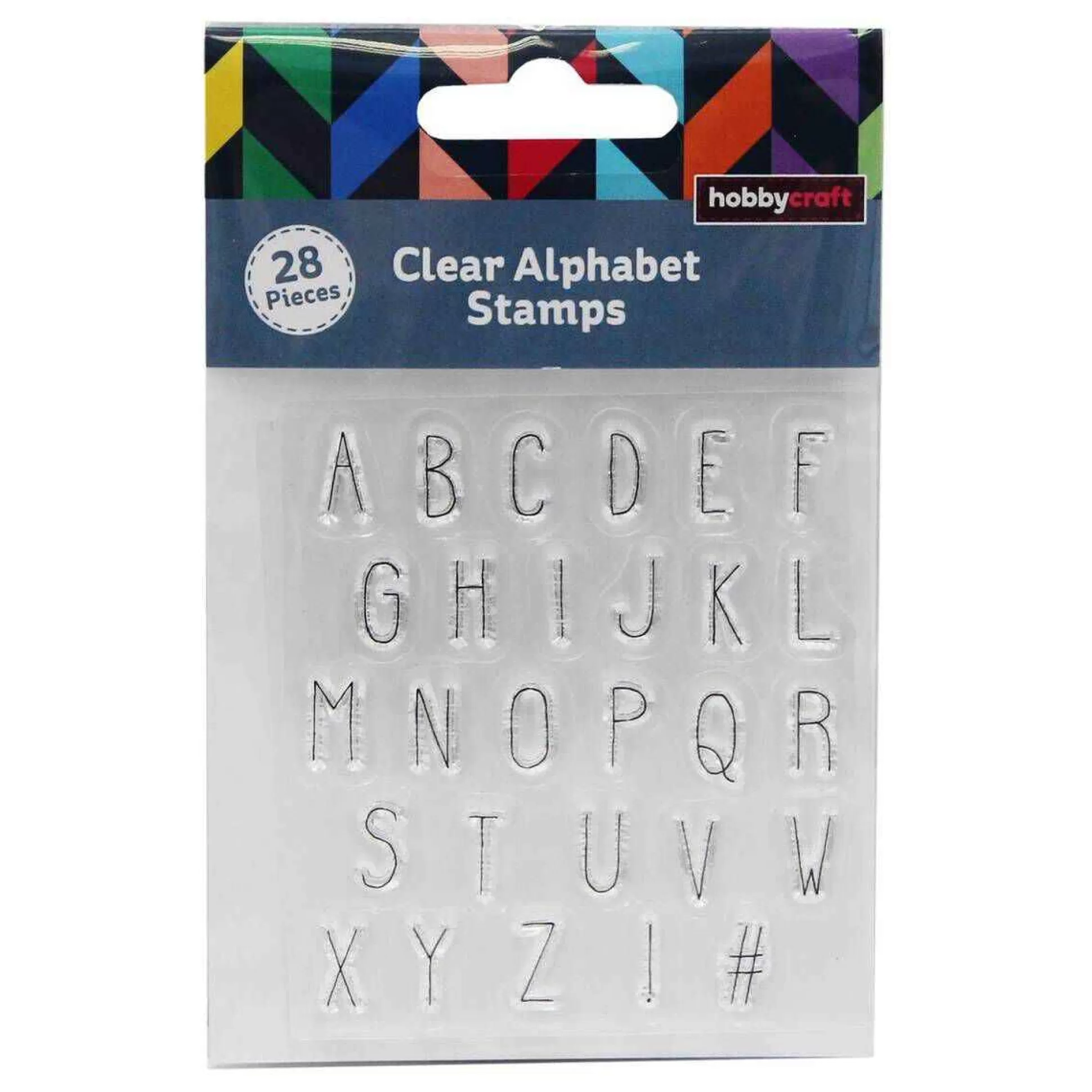 Hand Block Font Alphabet Stamps 28 Pack-Hobbycraft Fashion