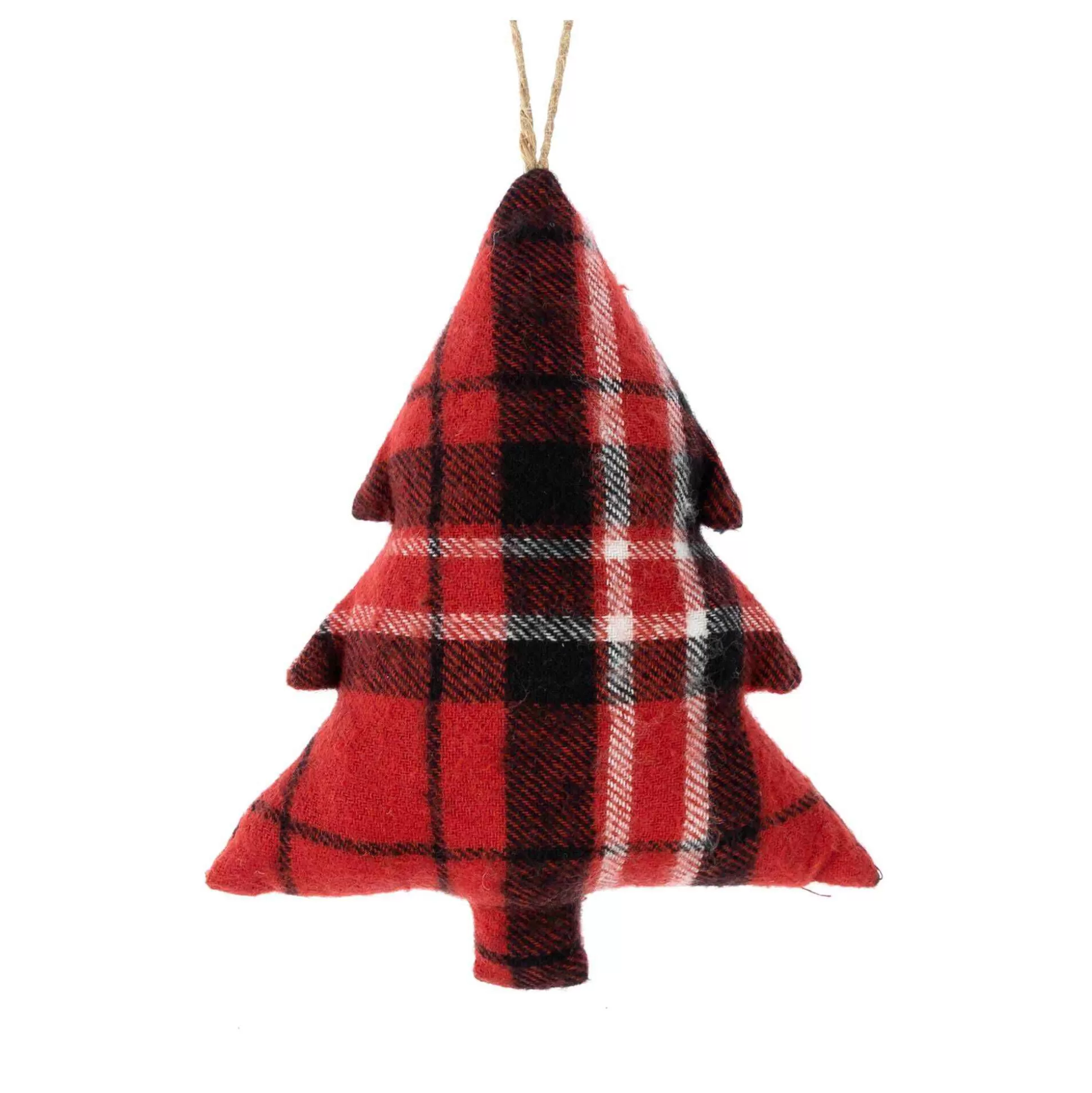 Hanging Black And Red Tartan Tree Decoration 10Cm-Hobbycraft Hot