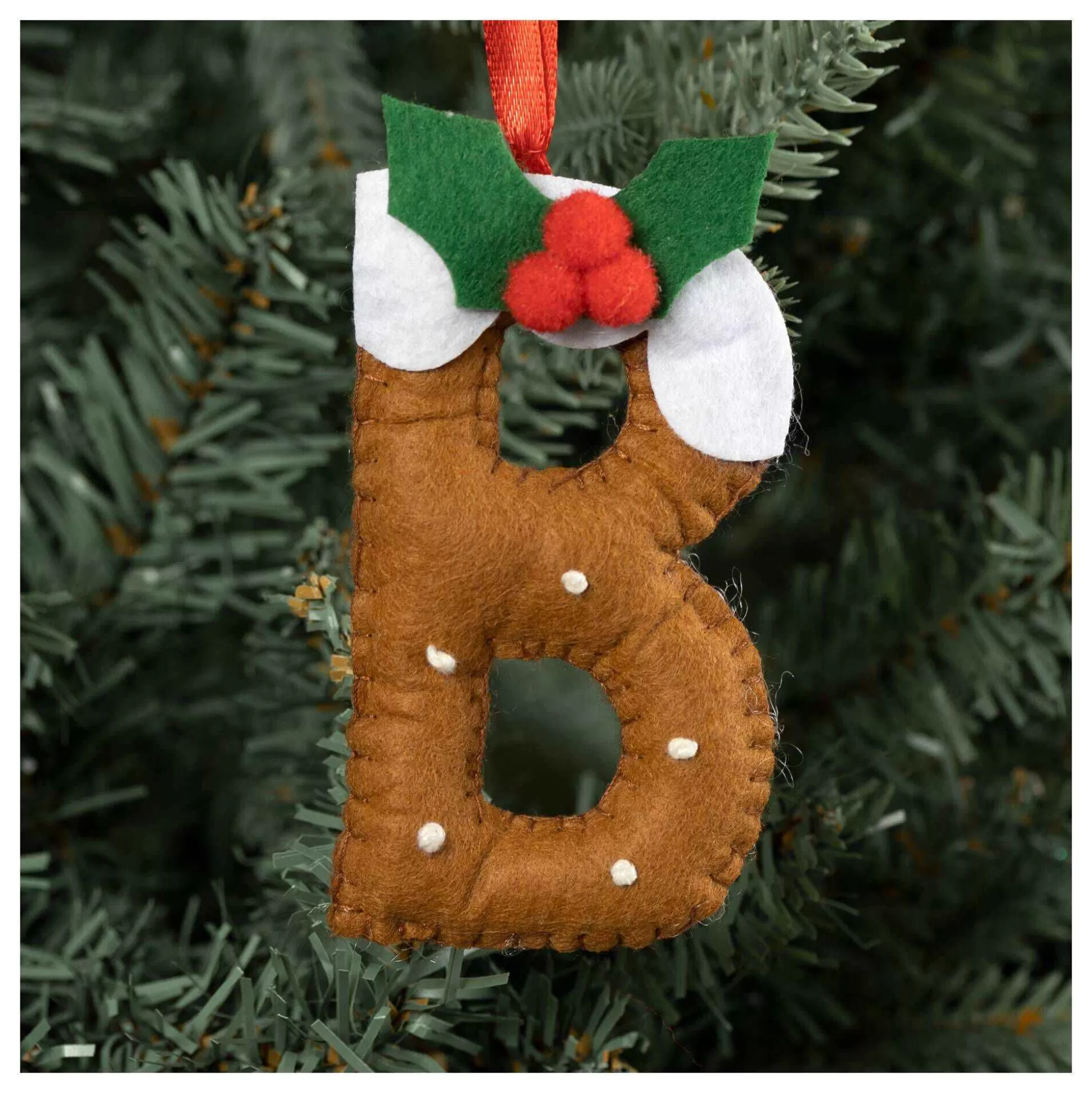 Hanging Christmas Pudding Felt Letter B-Hobbycraft Shop