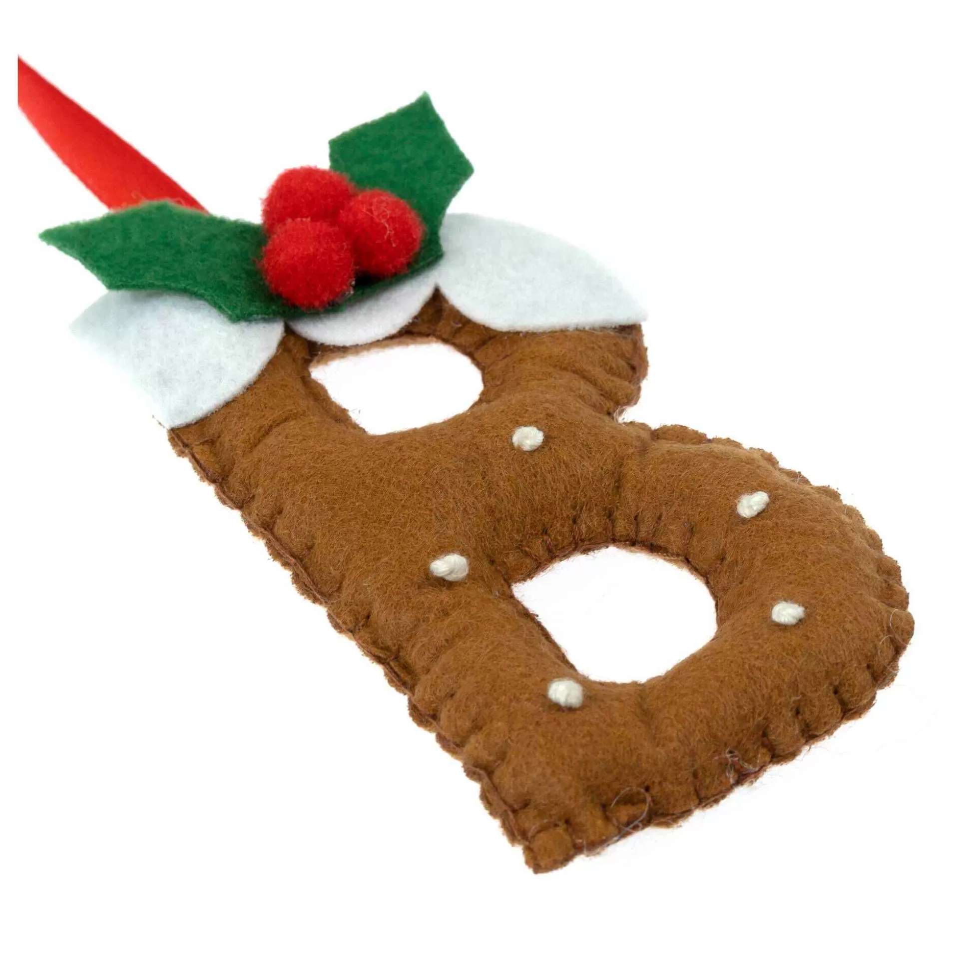 Hanging Christmas Pudding Felt Letter B-Hobbycraft Shop