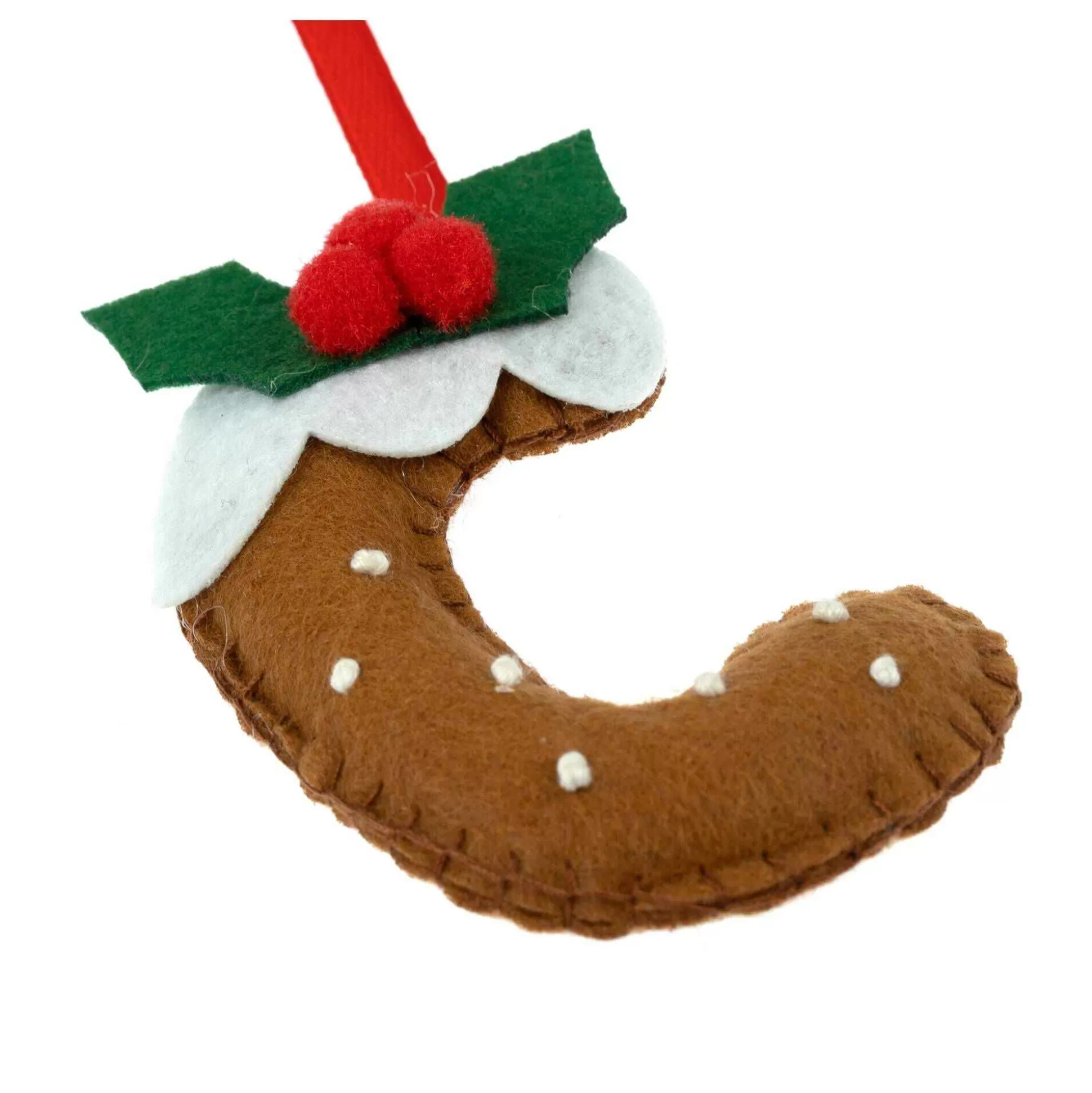 Hanging Christmas Pudding Felt Letter C-Hobbycraft Flash Sale