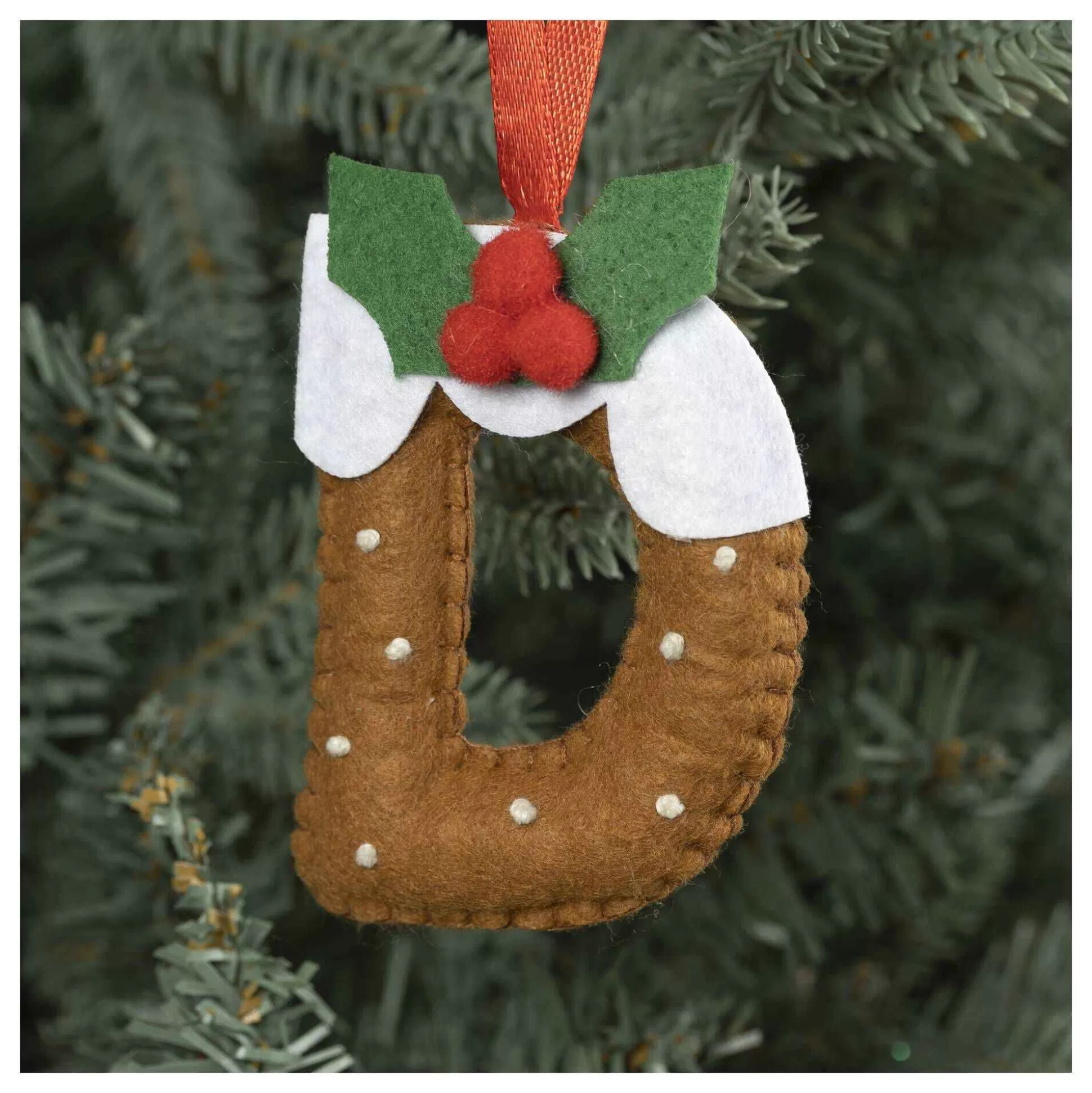 Hanging Christmas Pudding Felt Letter D-Hobbycraft Store