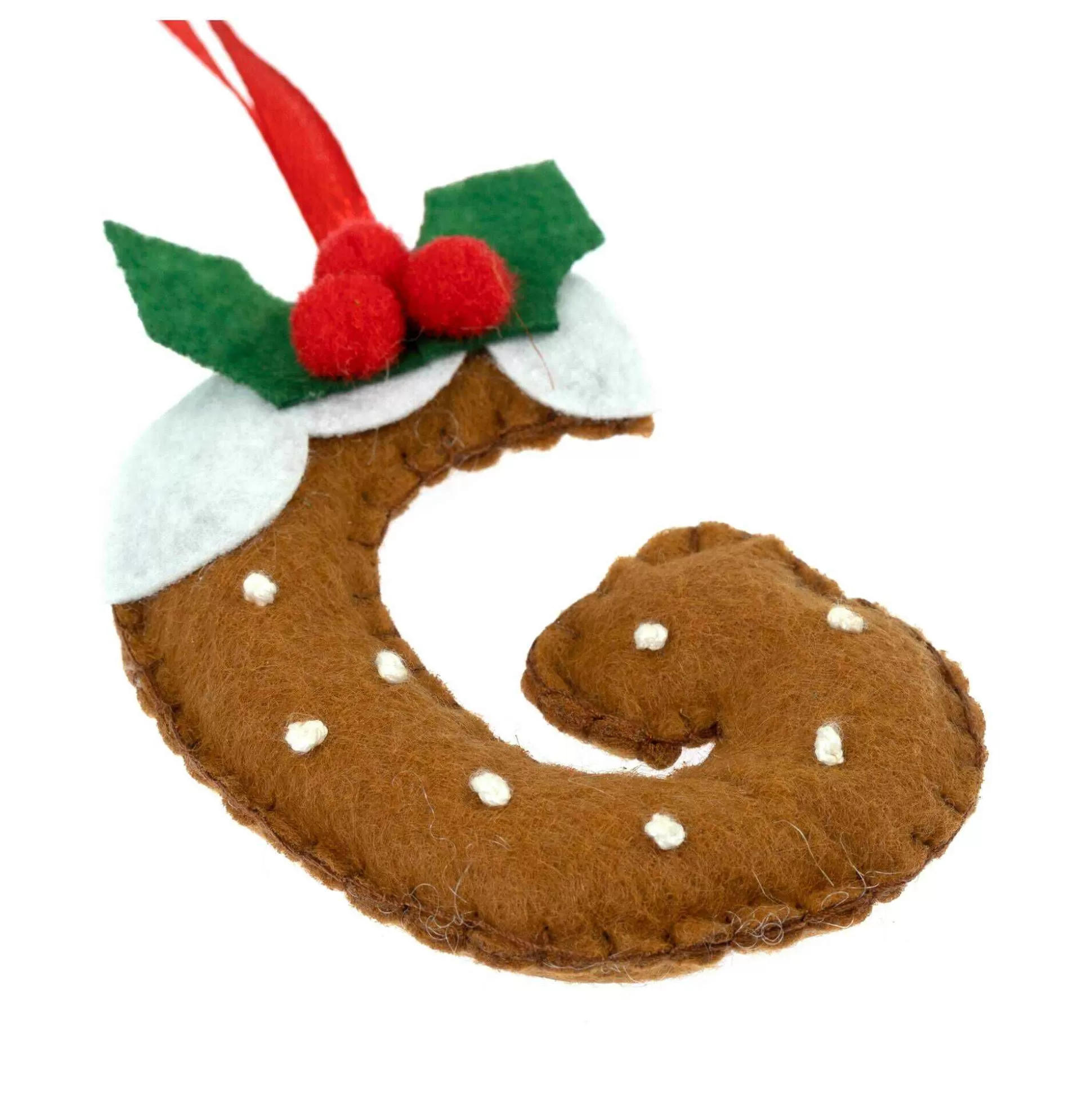 Hanging Christmas Pudding Felt Letter G-Hobbycraft Cheap