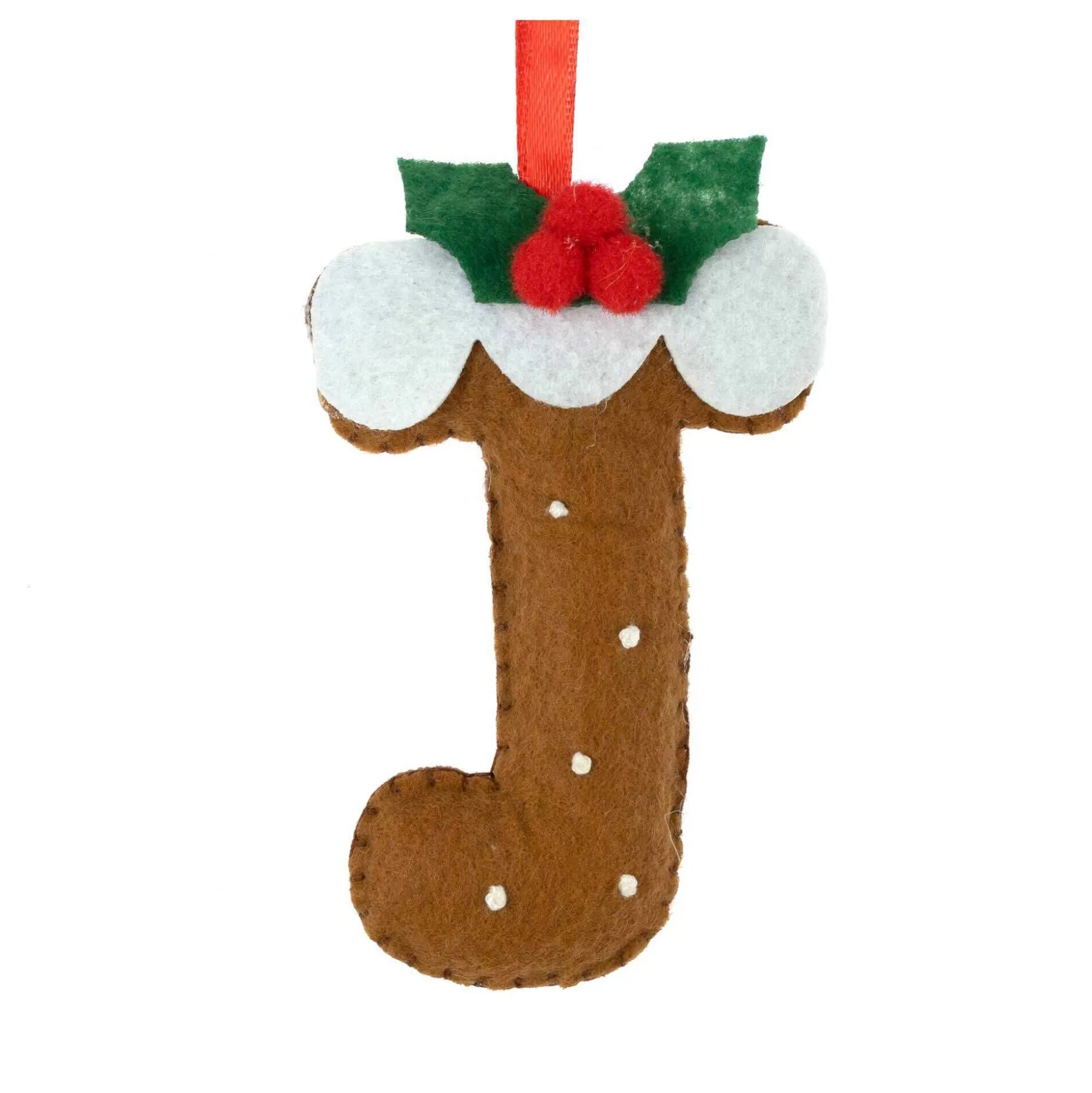 Hanging Christmas Pudding Felt Letter J-Hobbycraft Store