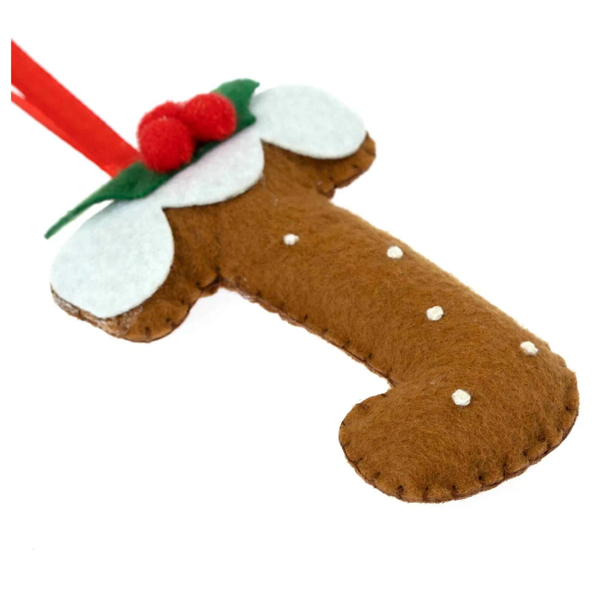 Hanging Christmas Pudding Felt Letter J-Hobbycraft Store