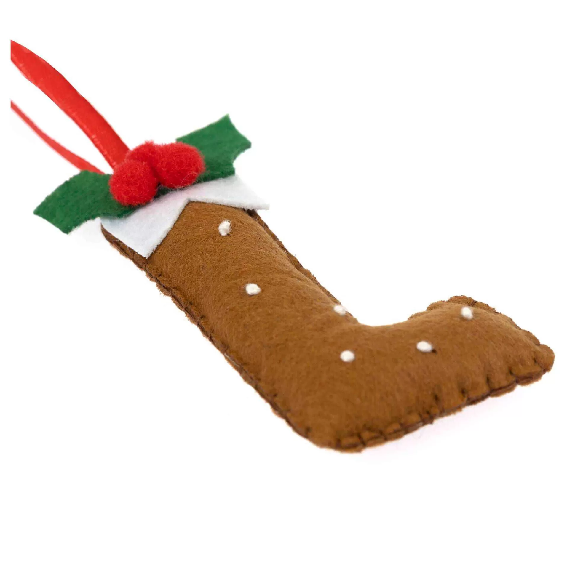 Hanging Christmas Pudding Felt Letter L-Hobbycraft Cheap