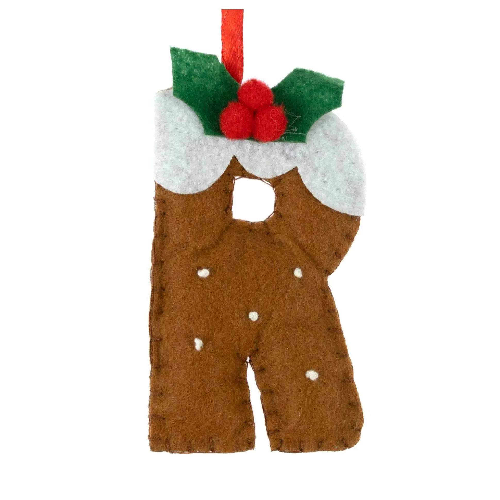 Hanging Christmas Pudding Felt Letter R-Hobbycraft Store