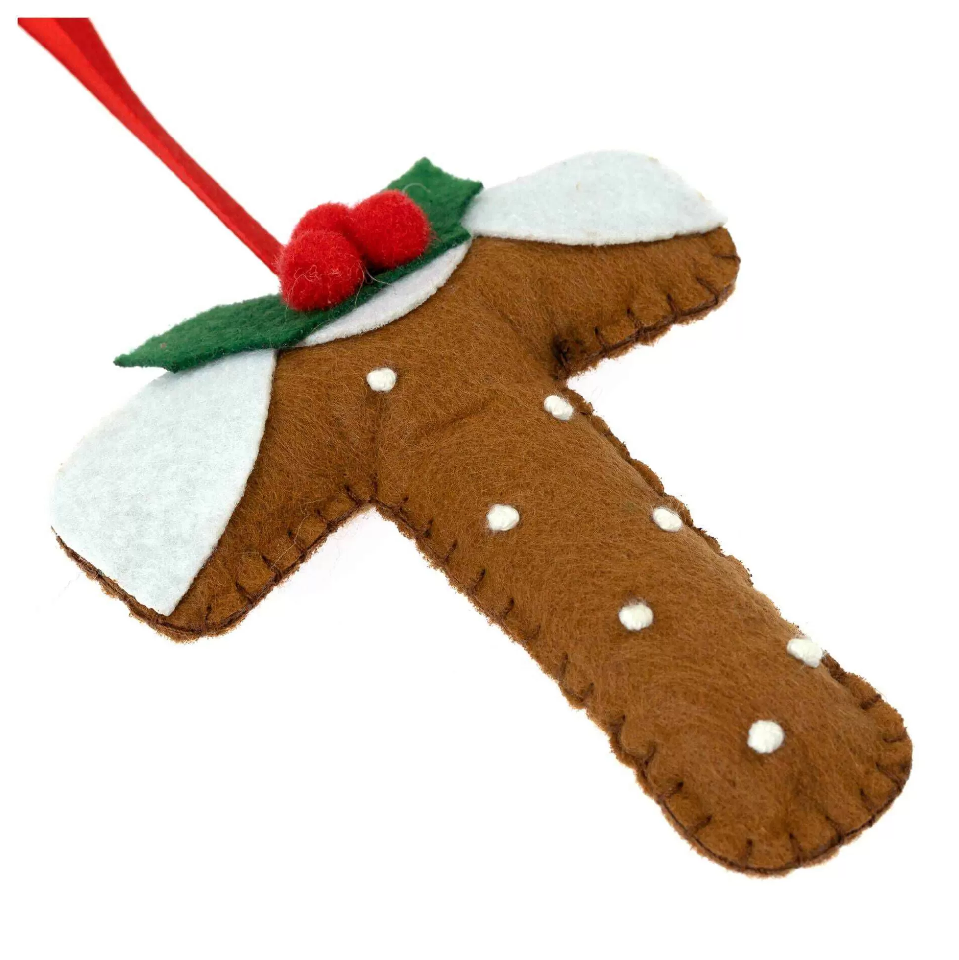 Hanging Christmas Pudding Felt Letter T-Hobbycraft Store