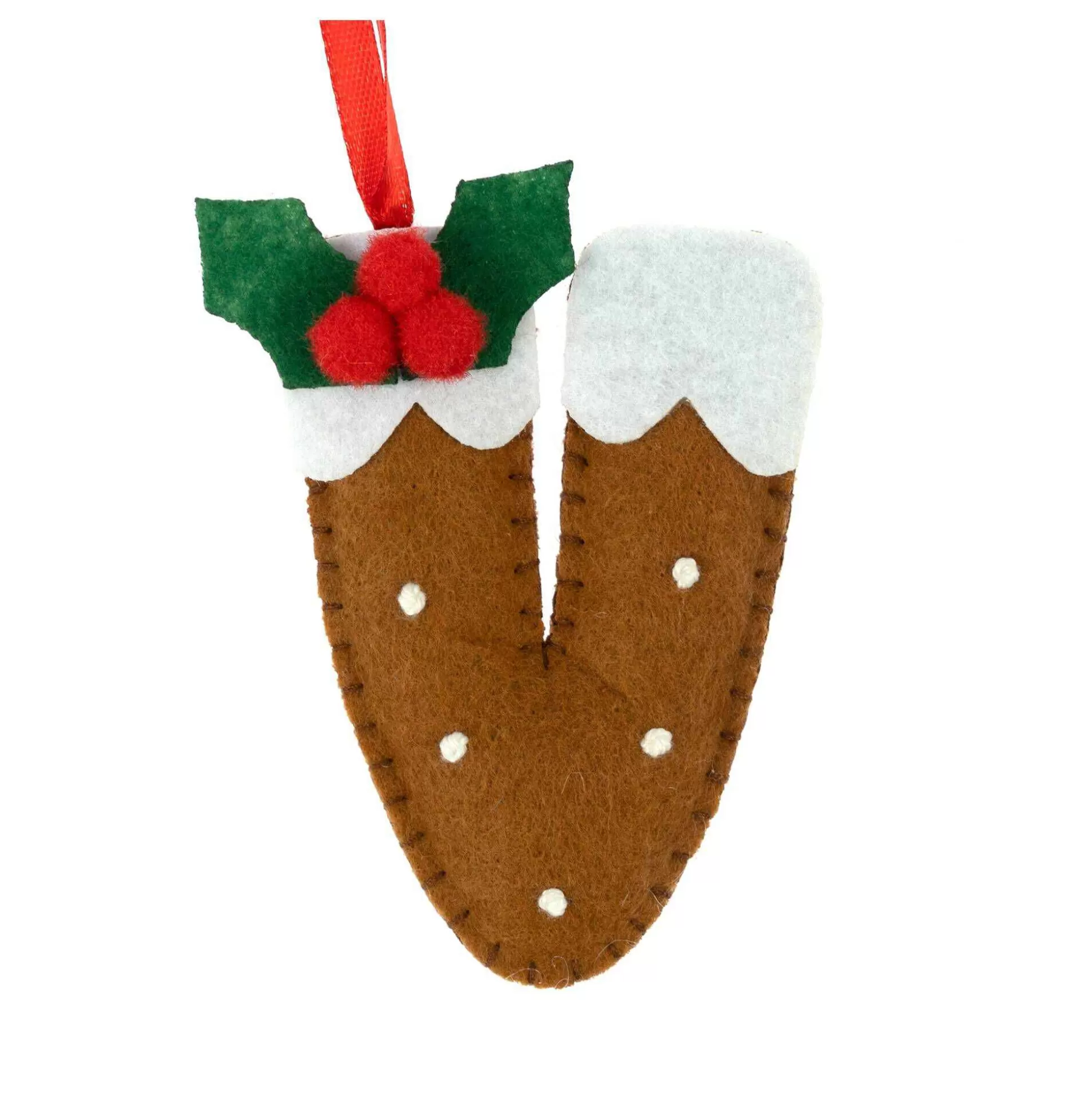 Hanging Christmas Pudding Felt Letter V-Hobbycraft Online