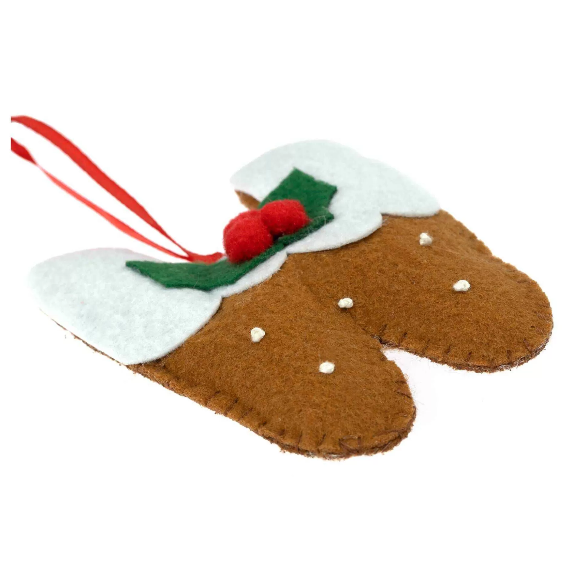 Hanging Christmas Pudding Felt Letter W-Hobbycraft Clearance