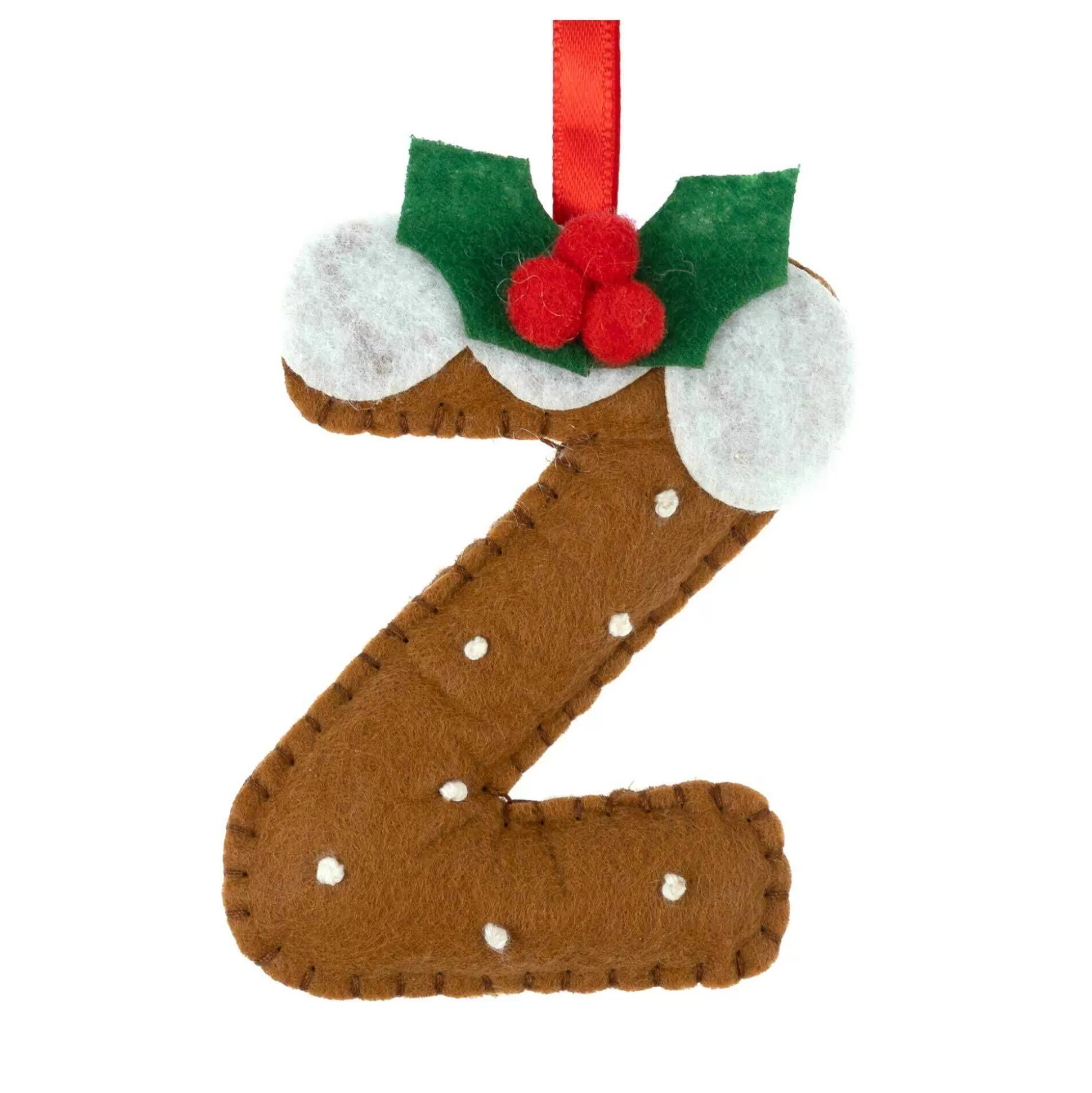 Hanging Christmas Pudding Felt Letter Z-Hobbycraft Best