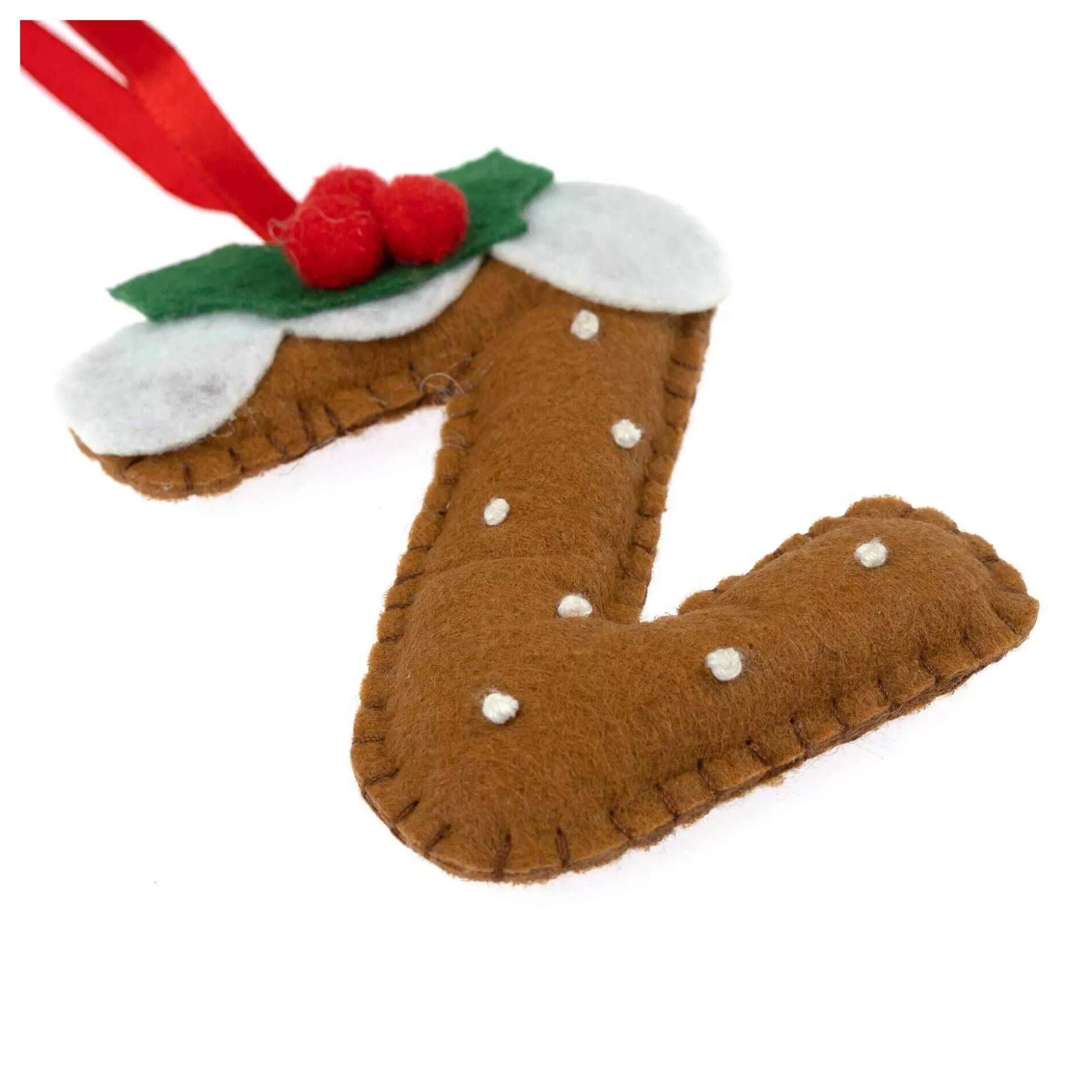 Hanging Christmas Pudding Felt Letter Z-Hobbycraft Best