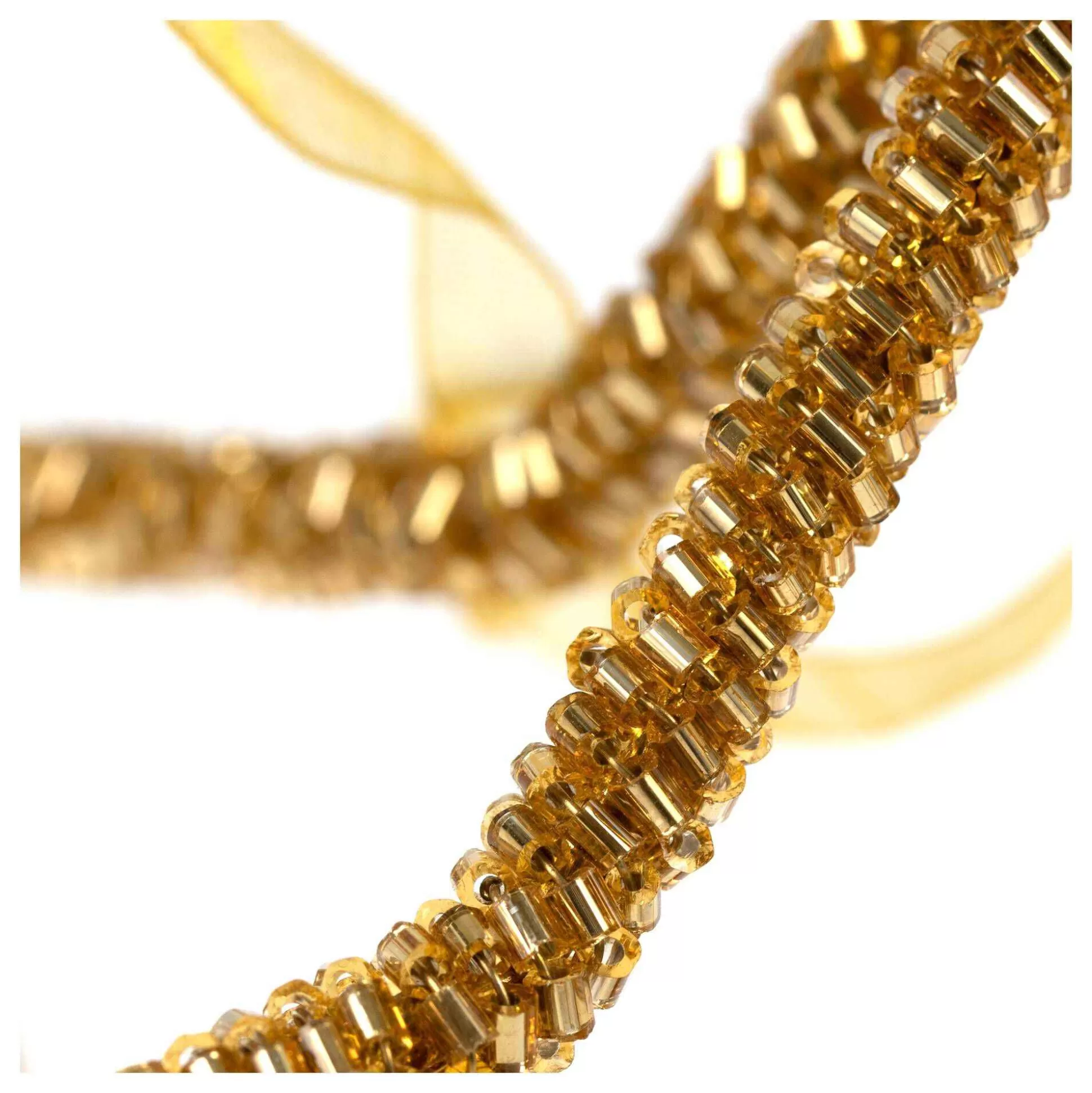 Hanging Gold Beaded Star Decoration 15Cm-Hobbycraft Flash Sale