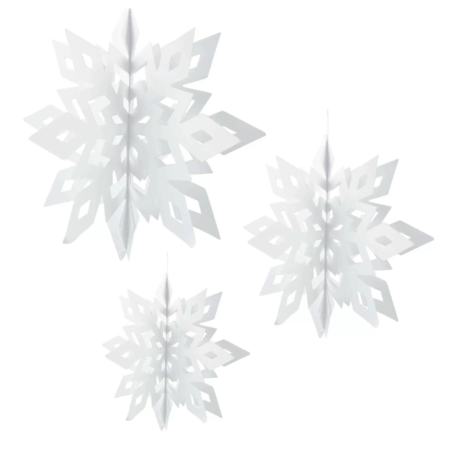 Hanging Paper Snowflakes 6 Pack-Hobbycraft Fashion