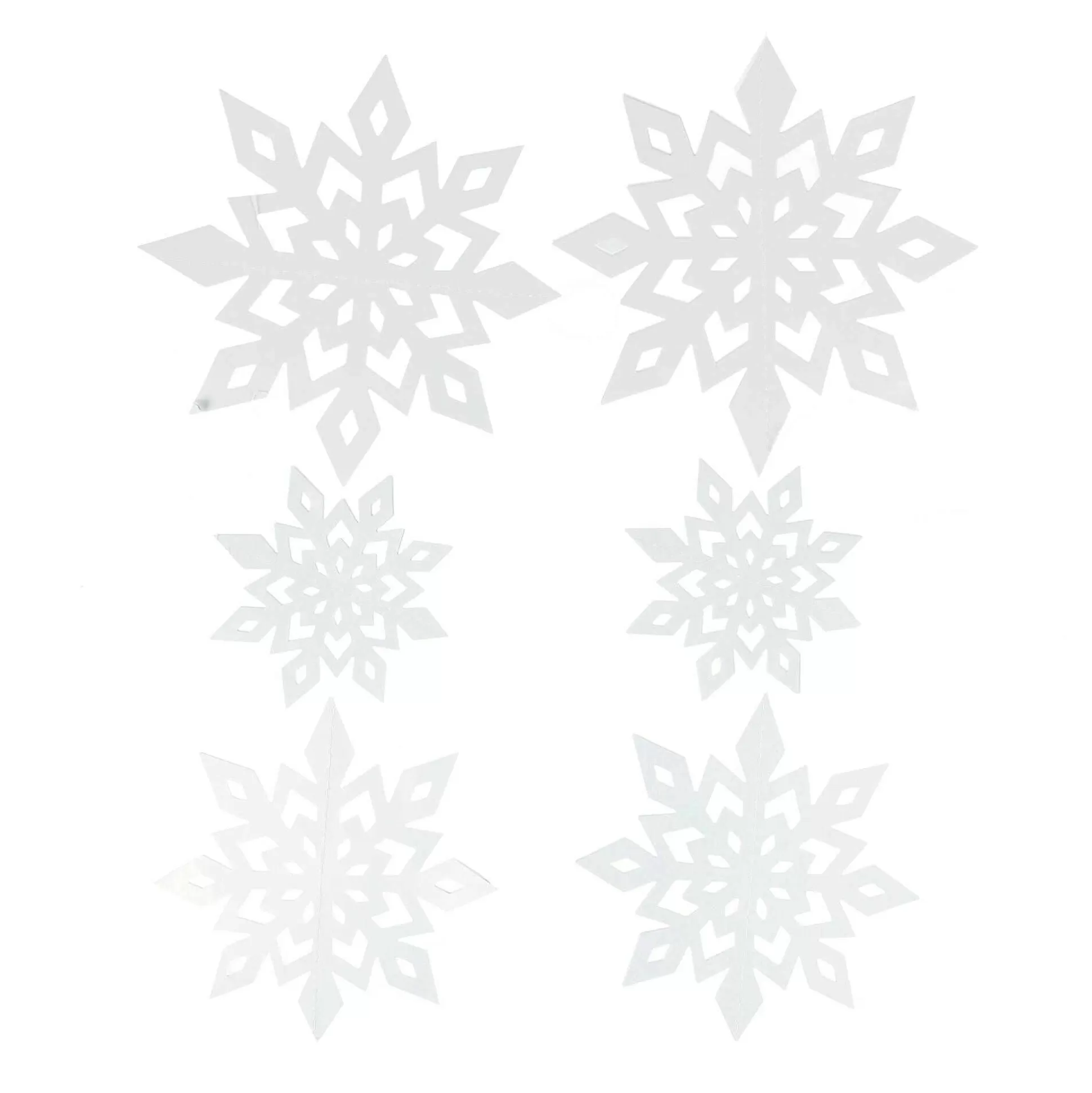 Hanging Paper Snowflakes 6 Pack-Hobbycraft Fashion