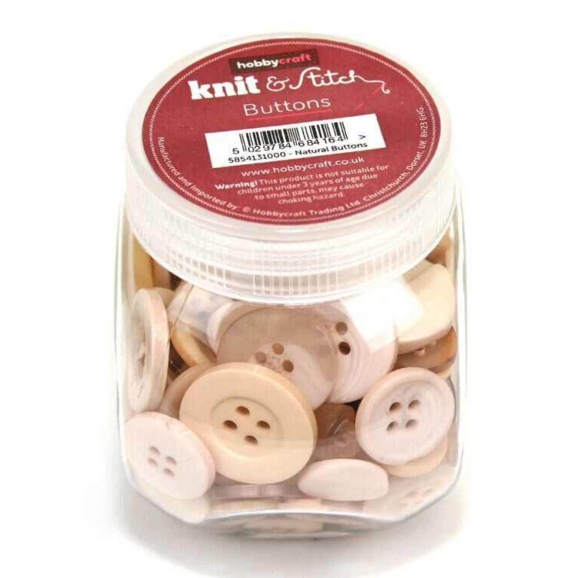 Button Jar Natural-Hobbycraft Flash Sale