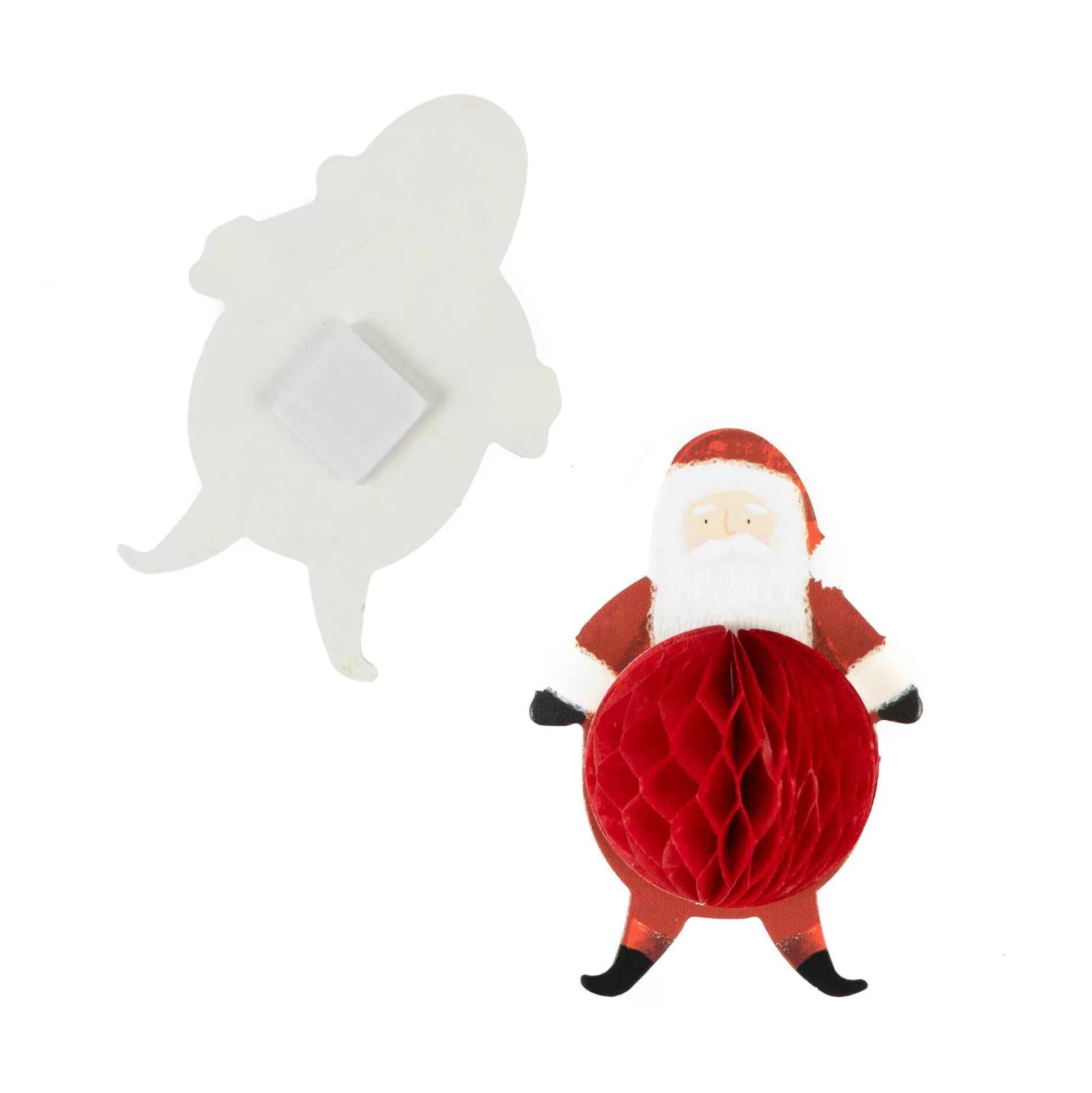 Honeycomb Santa Toppers 4 Pack-Hobbycraft Sale