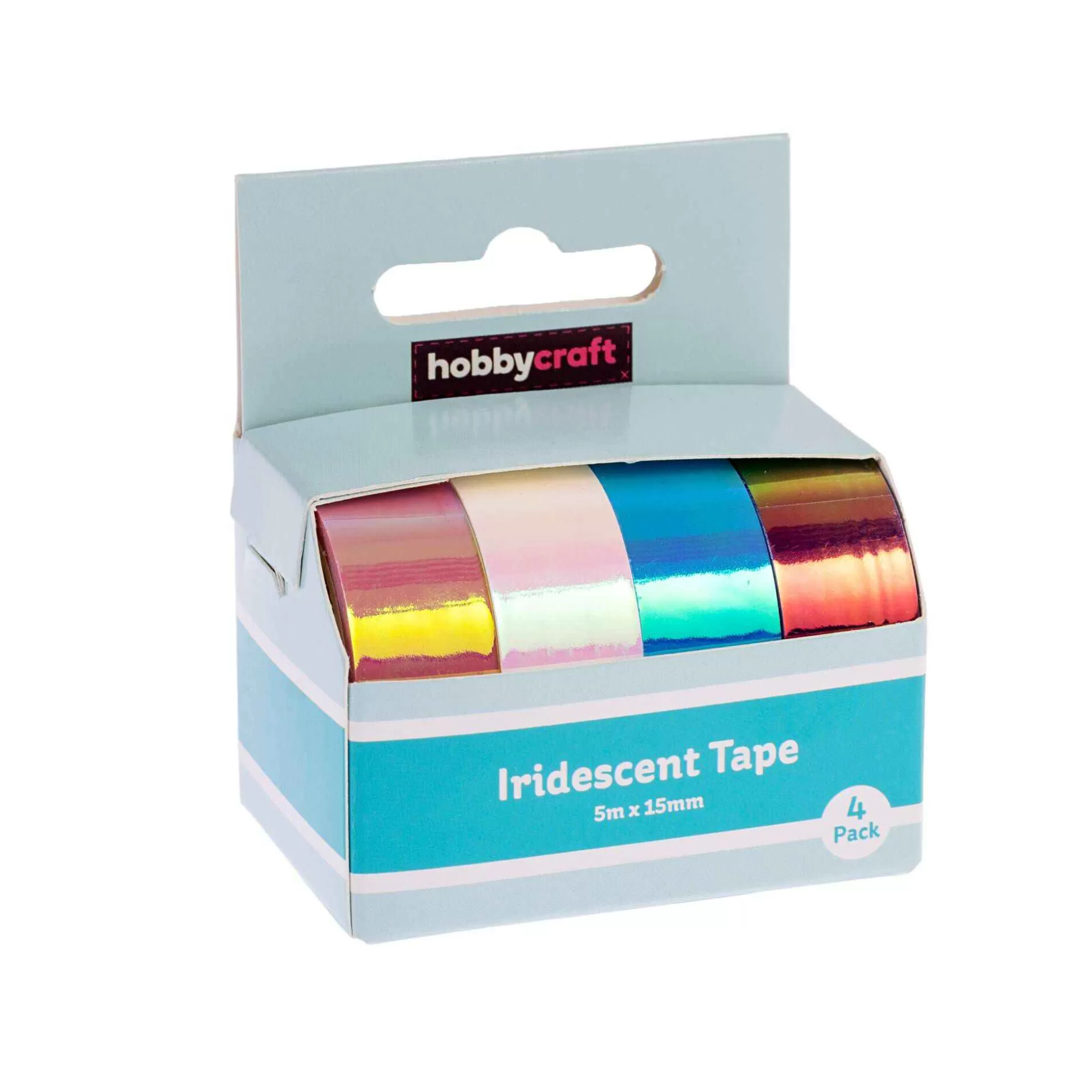 Iridescent Tape 15Mm X 5M 4 Pack-Hobbycraft Discount