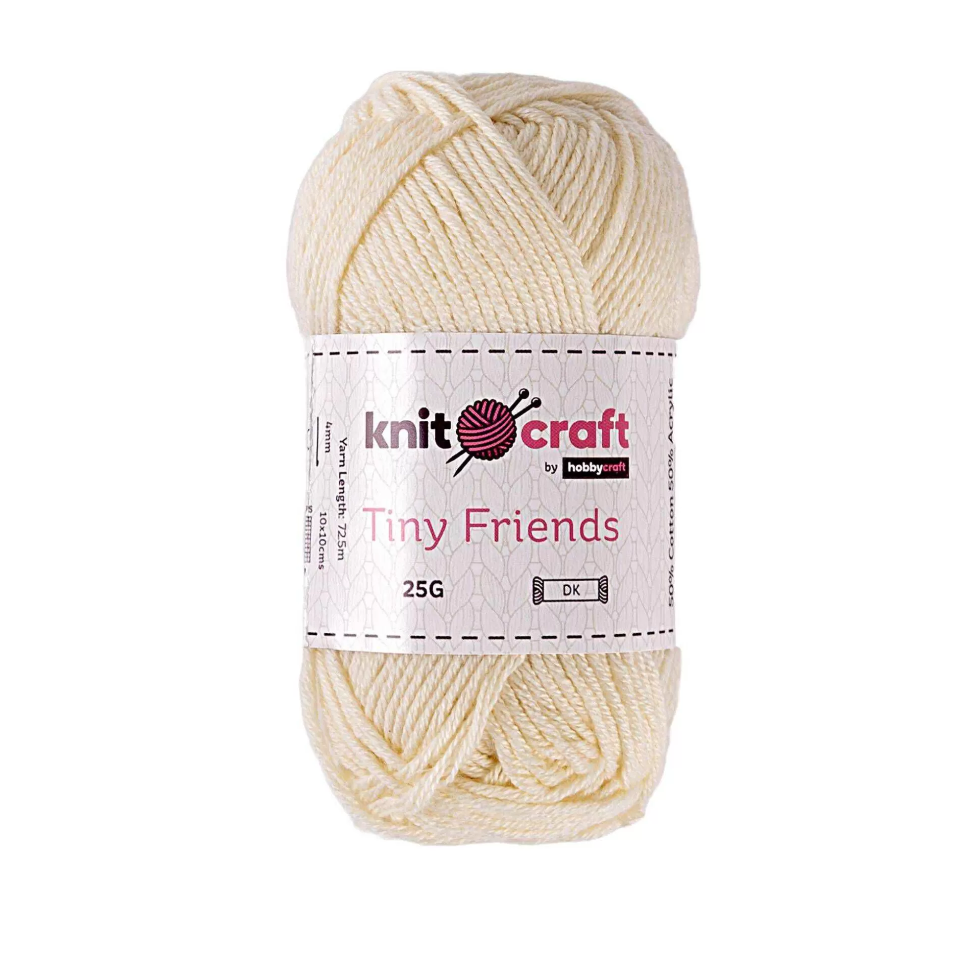 Knitcraft Cream Tiny Friends Yarn 25G-Hobbycraft Shop