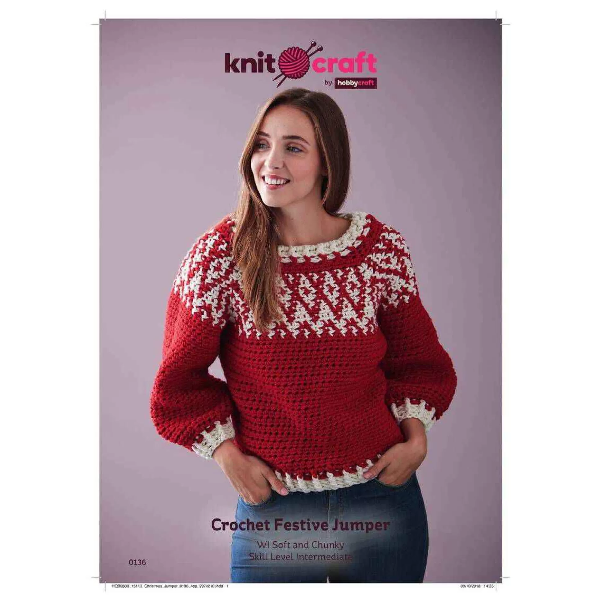 Knitcraft Festive Jumper Digital Pattern 0136-Hobbycraft Best