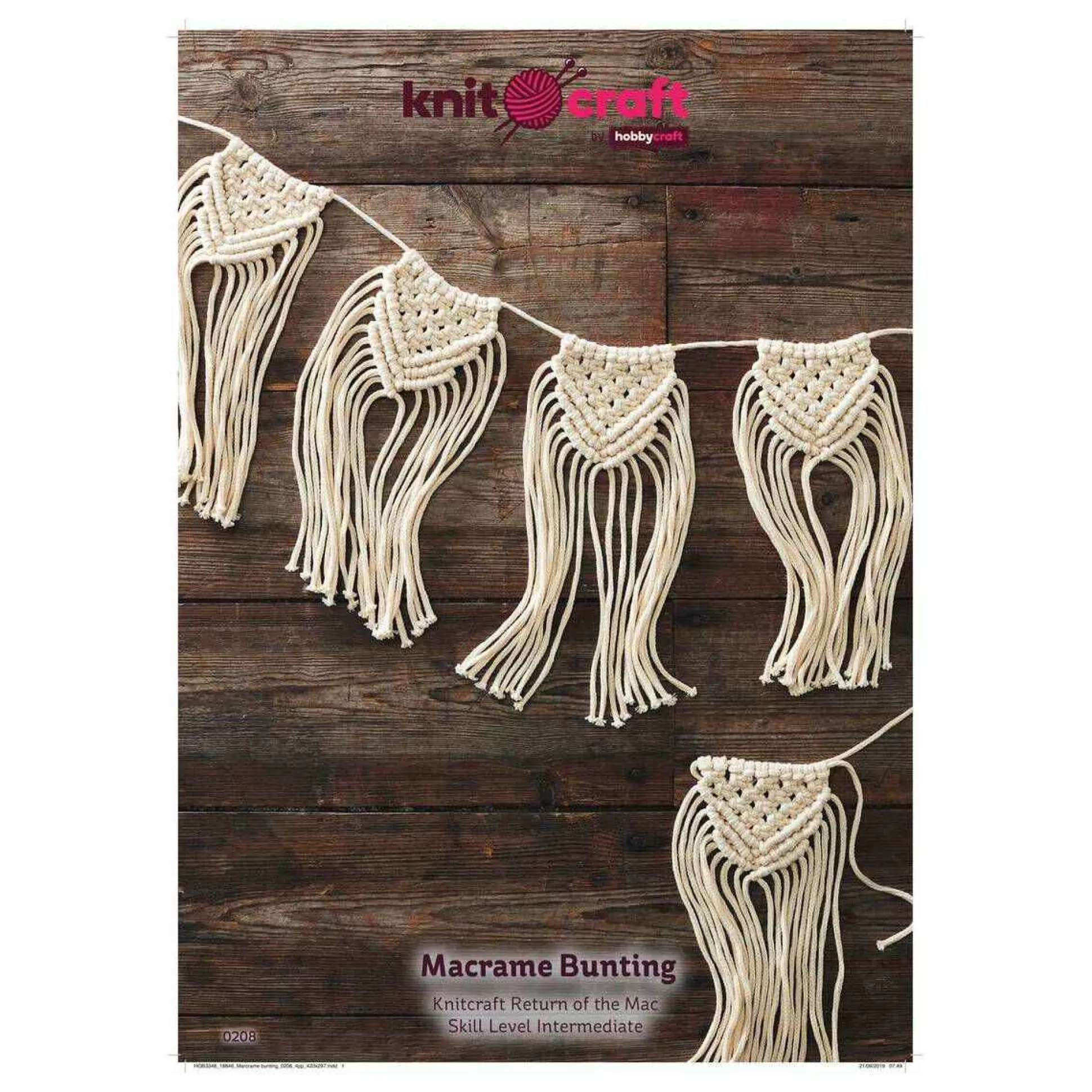 Knitcraft Macrame Bunting Digital Pattern 0203-Hobbycraft Online