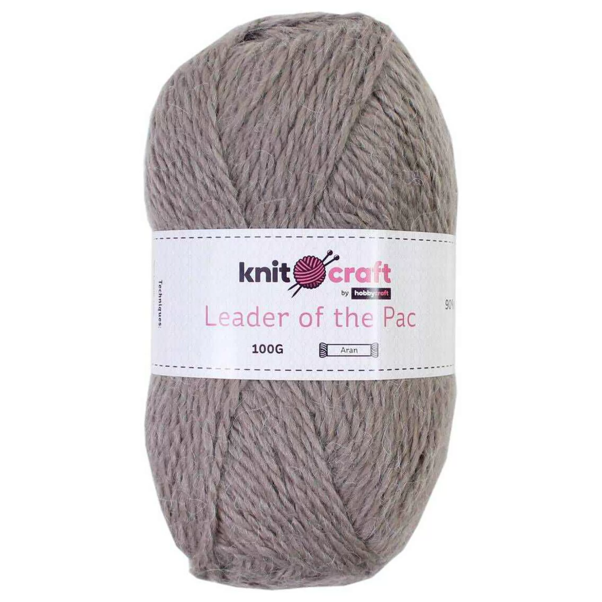 Knitcraft Mink Leader Of The Pac Aran Yarn 100G-Hobbycraft Outlet