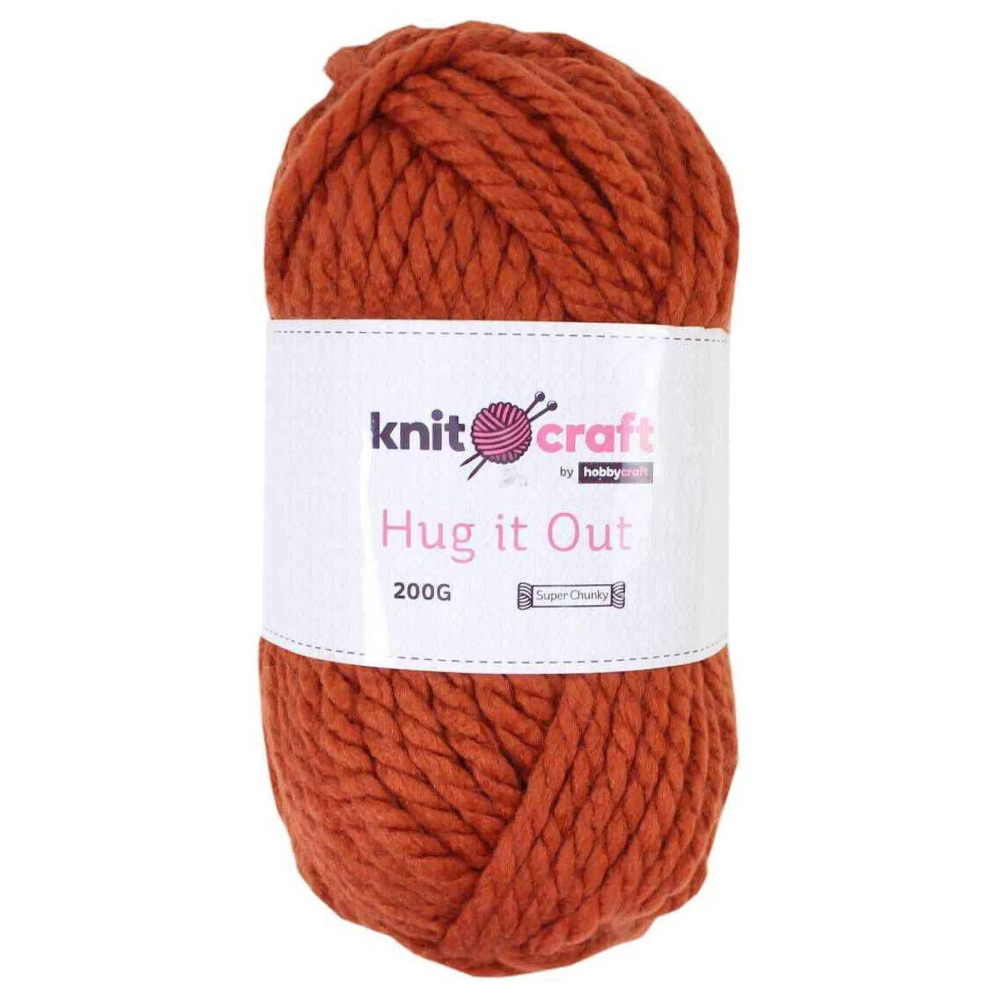 Knitcraft Paprika Hug It Out Yarn 200G-Hobbycraft Cheap