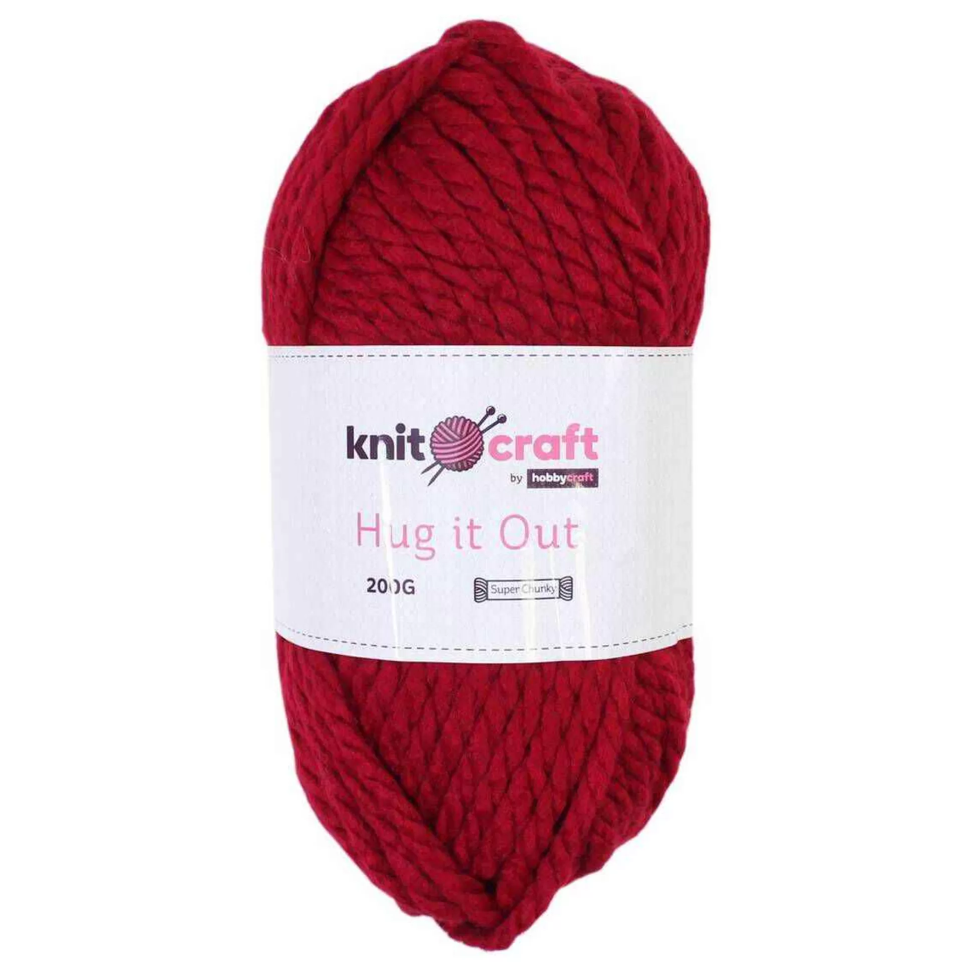 Knitcraft Ruby Hug It Out Yarn 200G-Hobbycraft Flash Sale