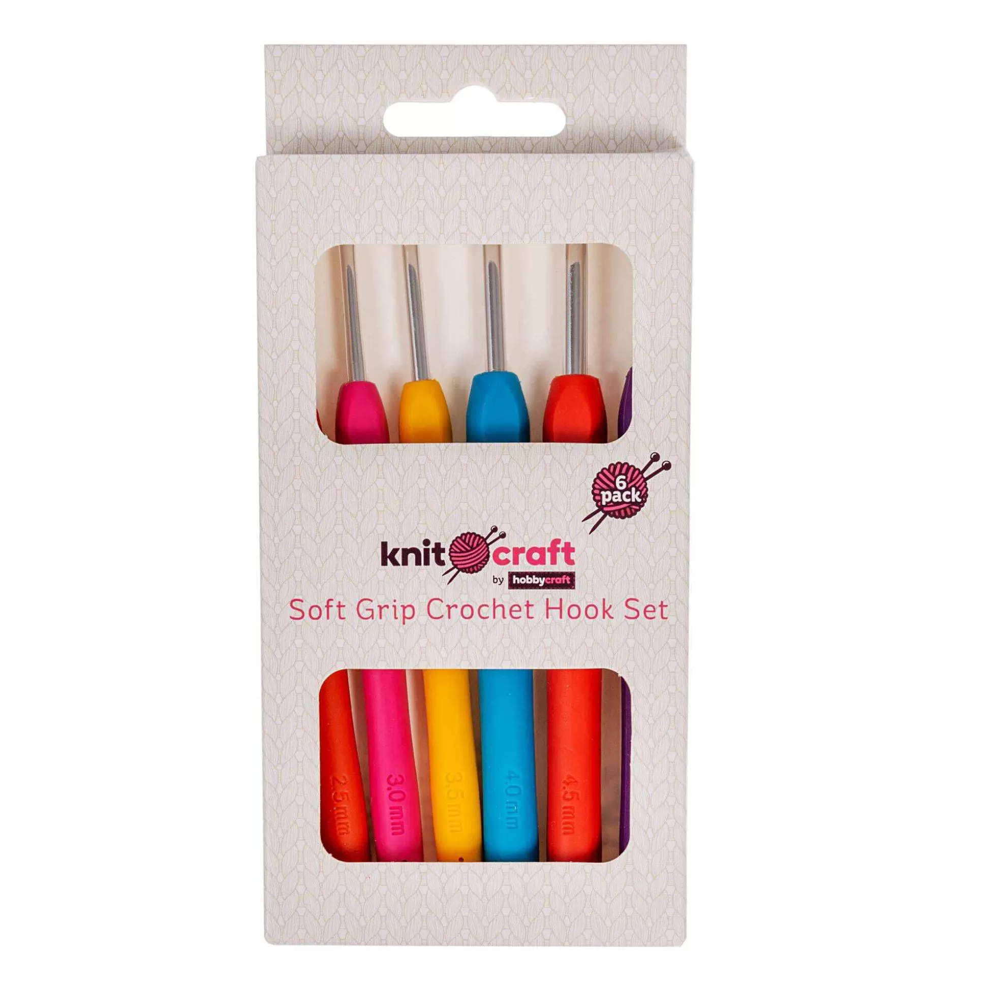 Knitcraft Soft Grip Crochet Hooks 6 Pack-Hobbycraft Cheap